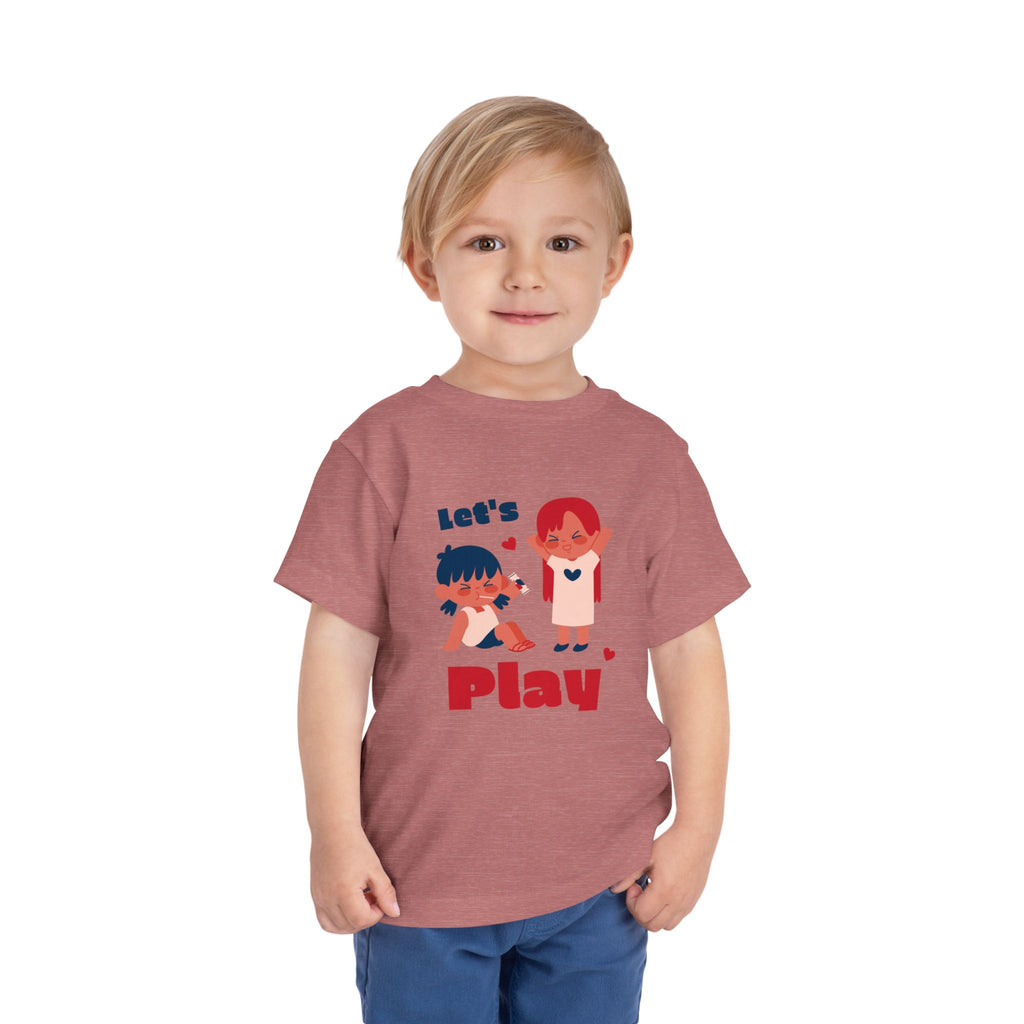Playful Toddler Tee, Let's Play Shirt, Kids Short Sleeve Top, Fun Toddler Clothing, Adorable Kids Tee