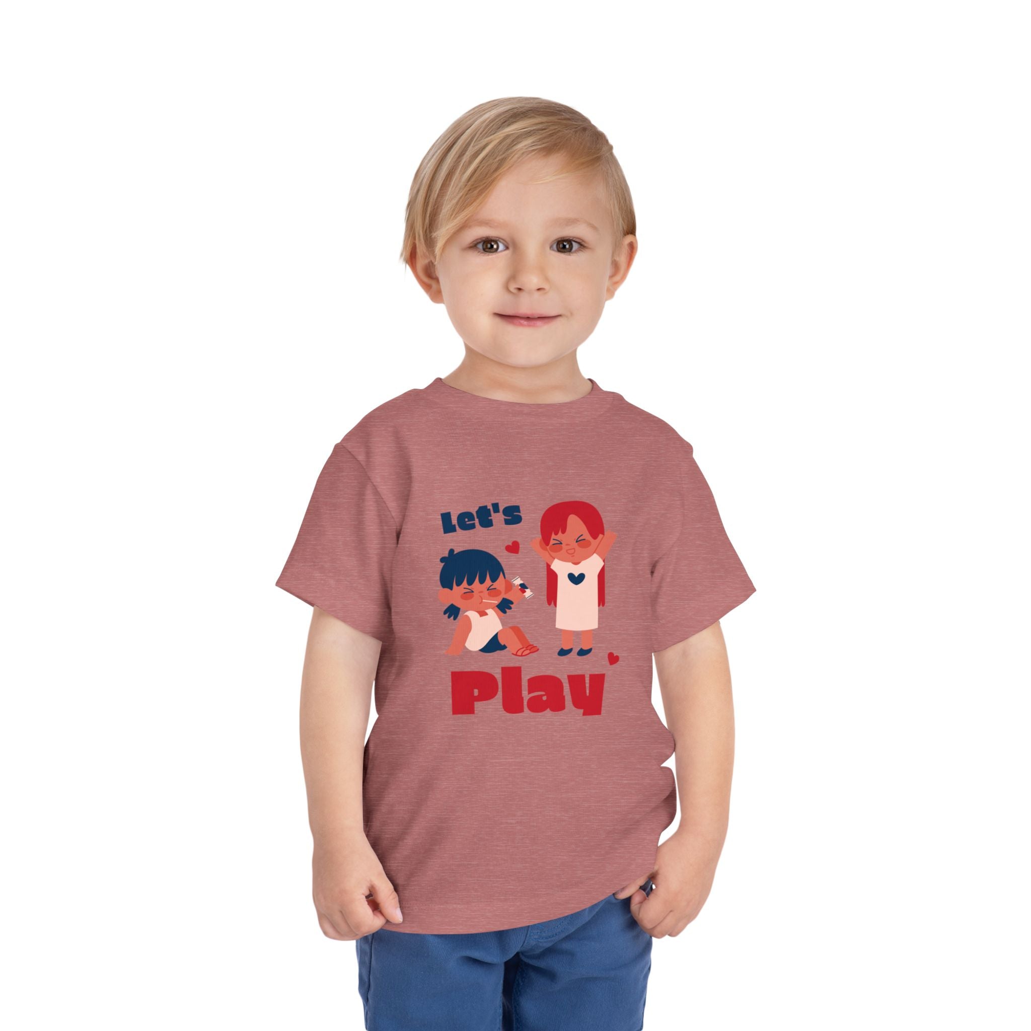 Playful Toddler Tee, Let's Play Shirt, Kids Short Sleeve Top, Fun Toddler Clothing, Adorable Kids Tee