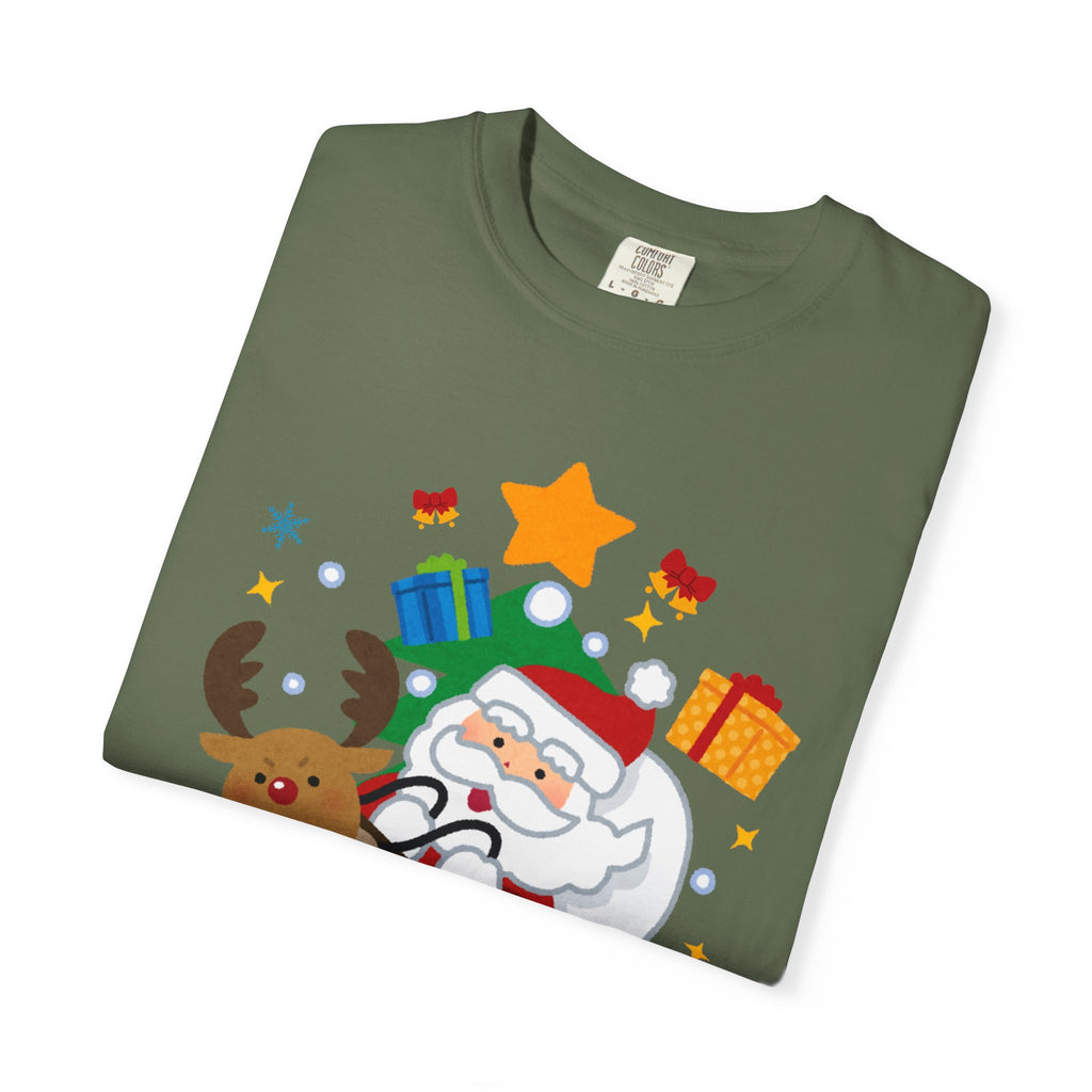 Festive Santa T-Shirt | Christmas Tee, Unisex Holiday Shirt, Merry Christmas Gift, Cute Design for Kids & Adults
