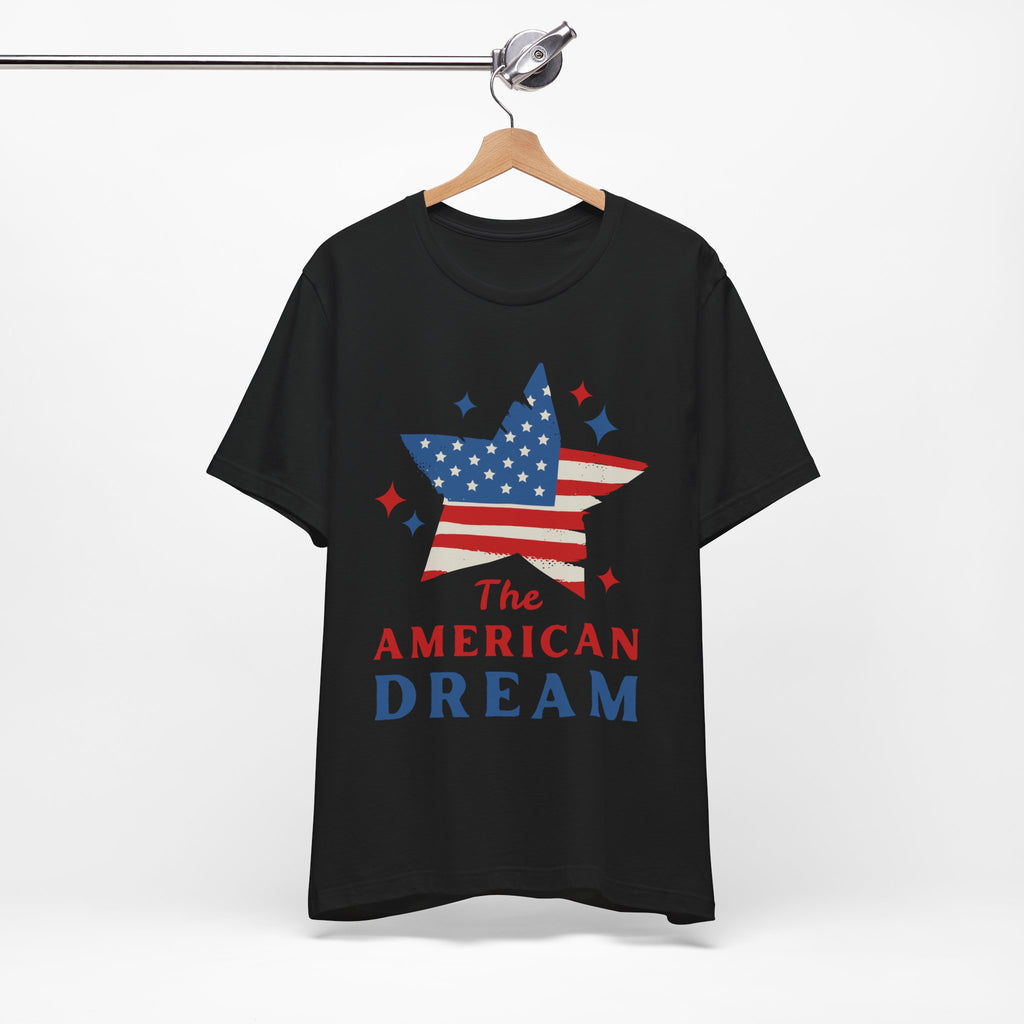 Patriotic T-Shirt, Independence Day Tee, American Dream Shirt, 4th of July Outfit, Stars and Stripes Tee Shirt