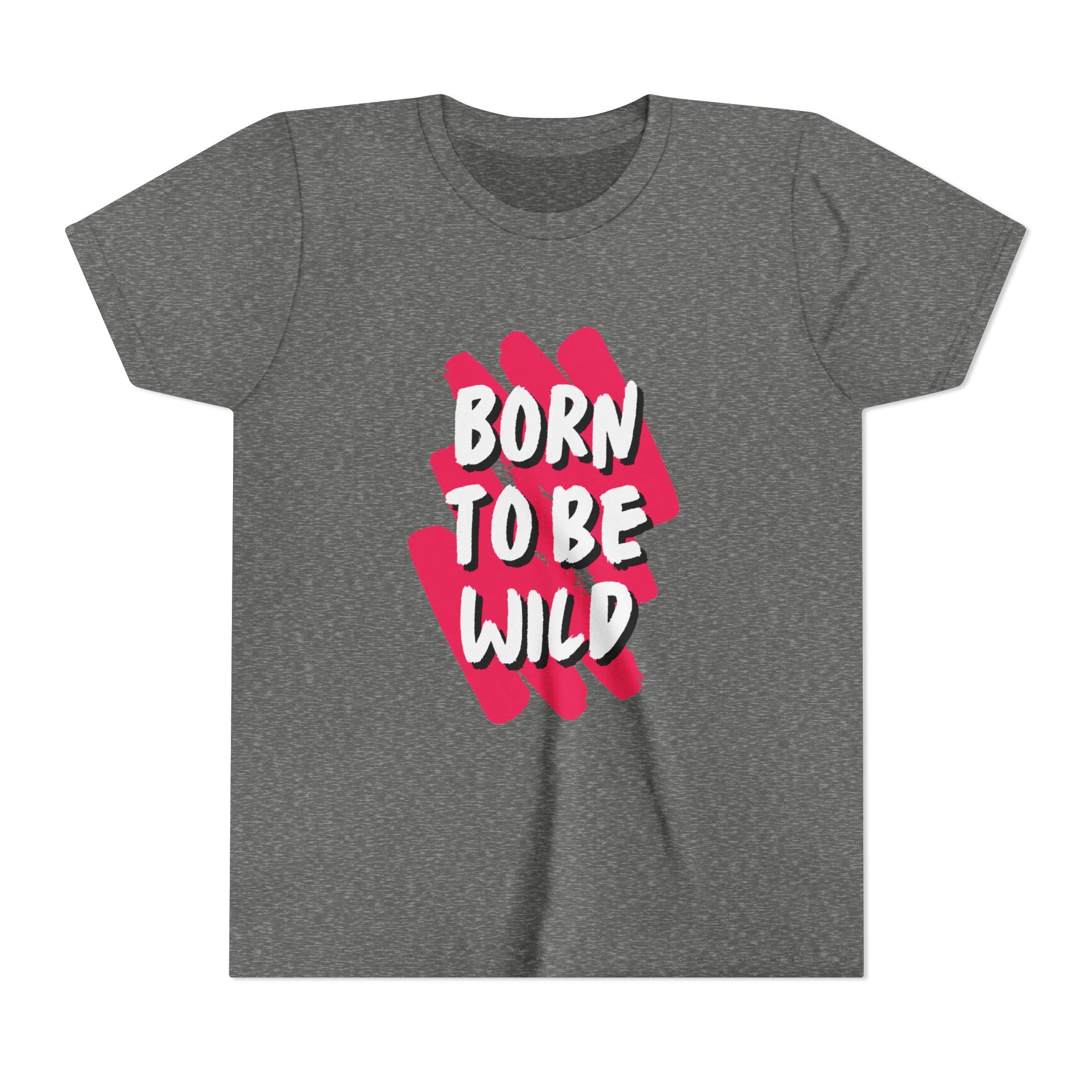 Youth Short Sleeve Tee - Born to Be Wild, Adventure Tee, Kids Casual Shirt, Summer Vibes, Birthday Gift, Fun Playwear