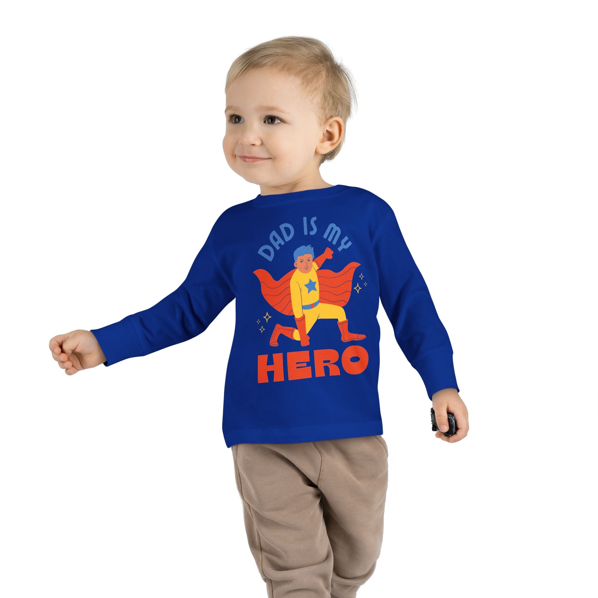 Toddler Long Sleeve Tee – Soft Combed Ringspun Cotton, Durable & Comfortable