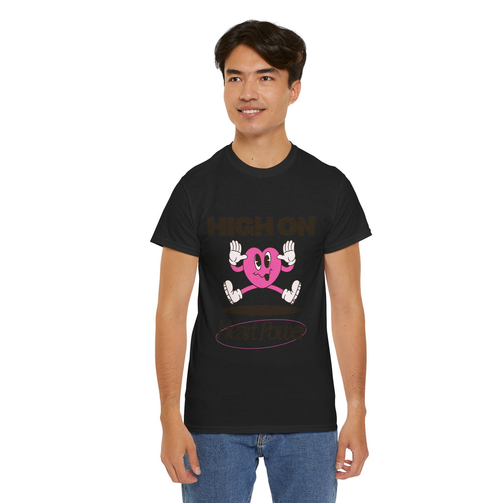 Heart Power Unisex T-Shirt Design | Graphic Tee for Men & Women | Streetwear Aesthetic T-Shirt