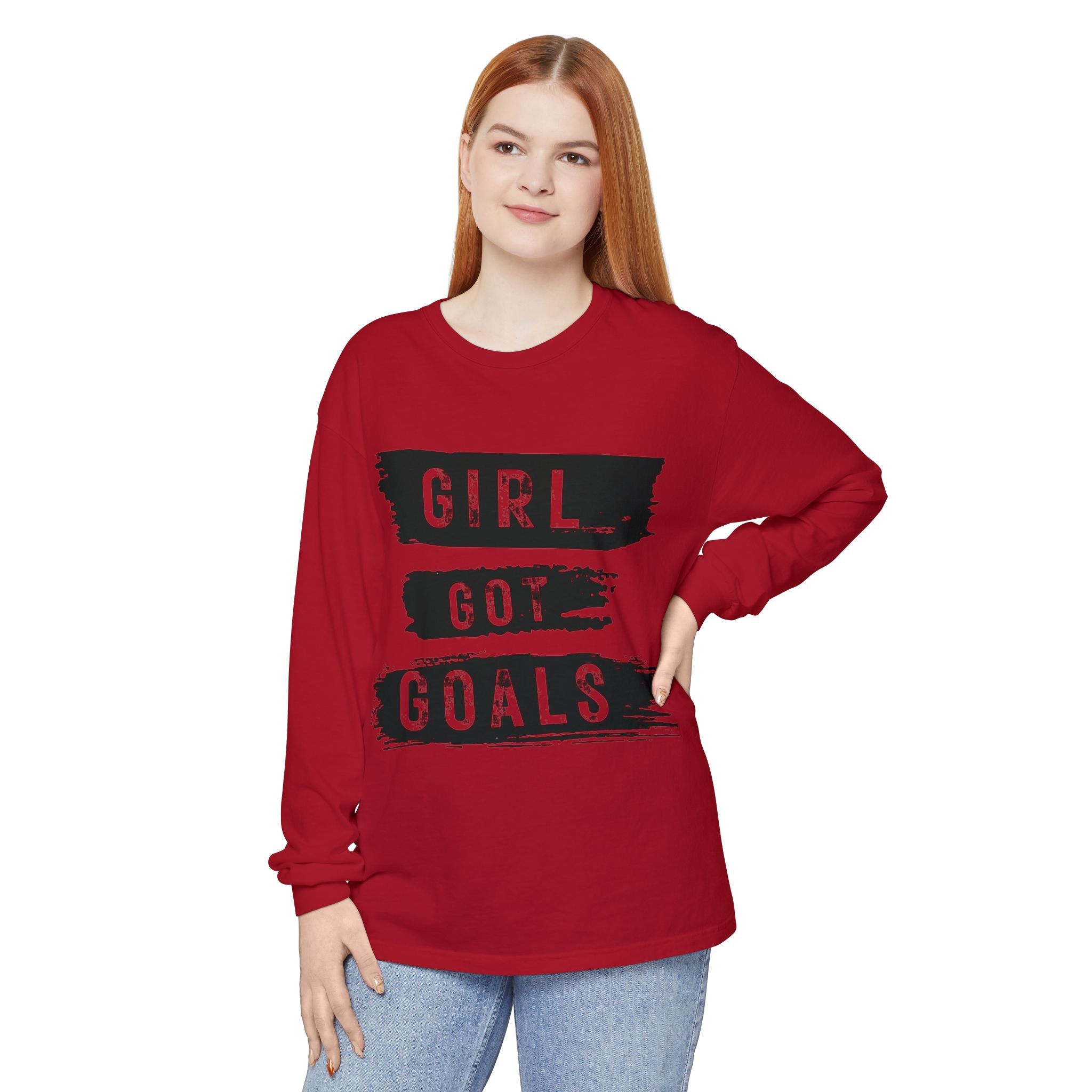 Girl Got Goals Long Sleeve T-Shirt | Motivational Apparel, Unisex Tees, Inspirational Gift, Casual Wear, Trendy Clothing