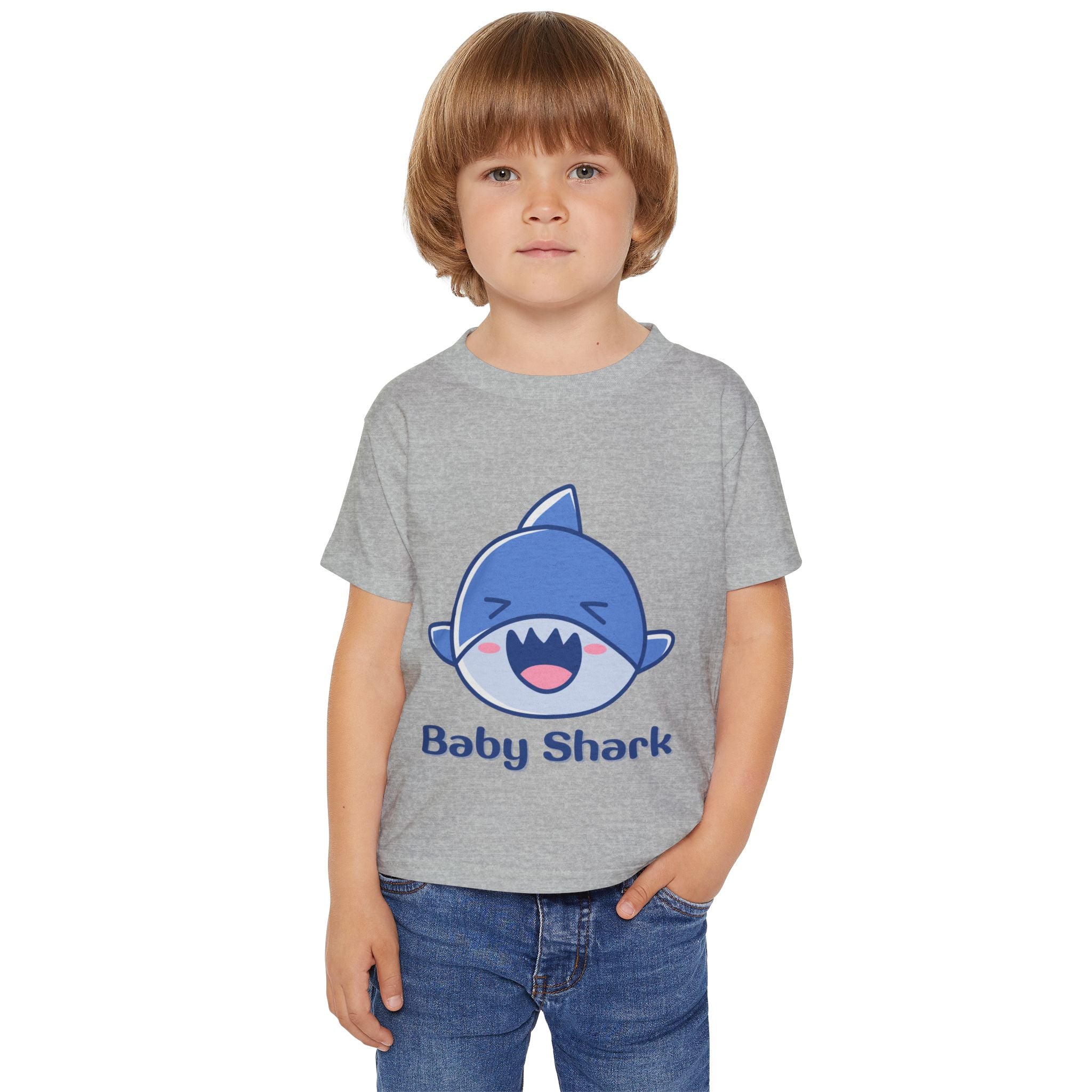 Baby Shark Toddler T-shirt, Cute Toddler Tee, Kid's Birthday Gift, Baby Shark Merchandise, Summer Kids Shirt, Ocean-Themed Apparel