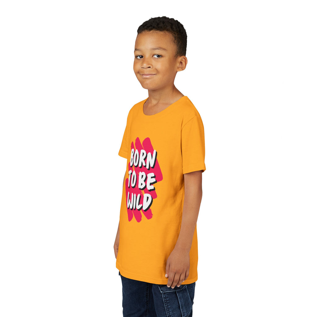 Youth Short Sleeve Tee - Born to Be Wild, Adventure Tee, Kids Casual Shirt, Summer Vibes, Birthday Gift, Fun Playwear
