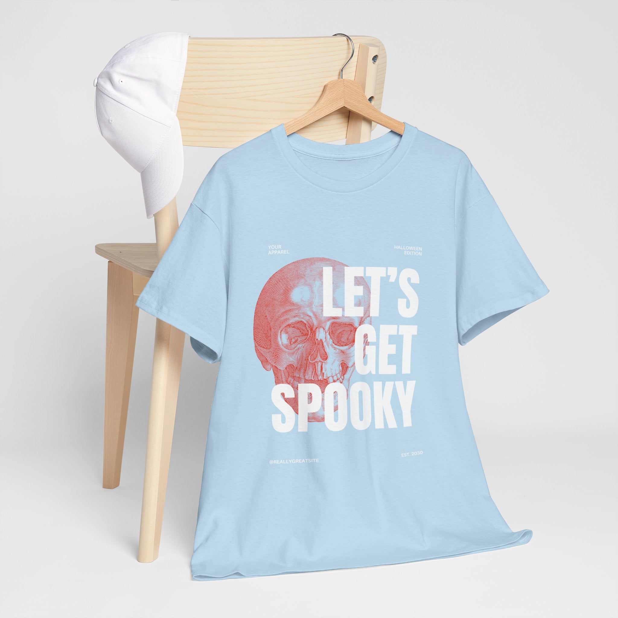 Unisex Halloween Tee, Let's Get Spooky Shirt, Fall Fashion, Party Wear, Ghostly Gifts, Casual Comfort