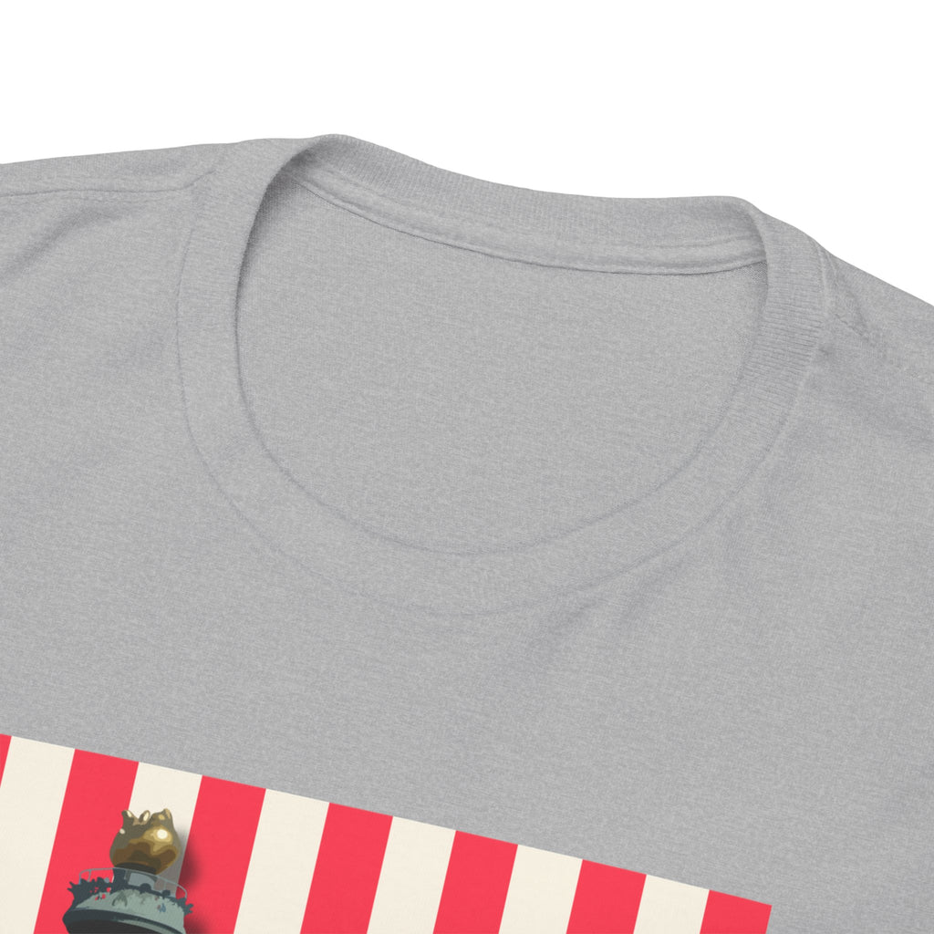 American Vibes Unisex Heavy Cotton Tee, Patriotic Shirt, Gift for Veterans, Independence Day Apparel, Summer Casual Wear