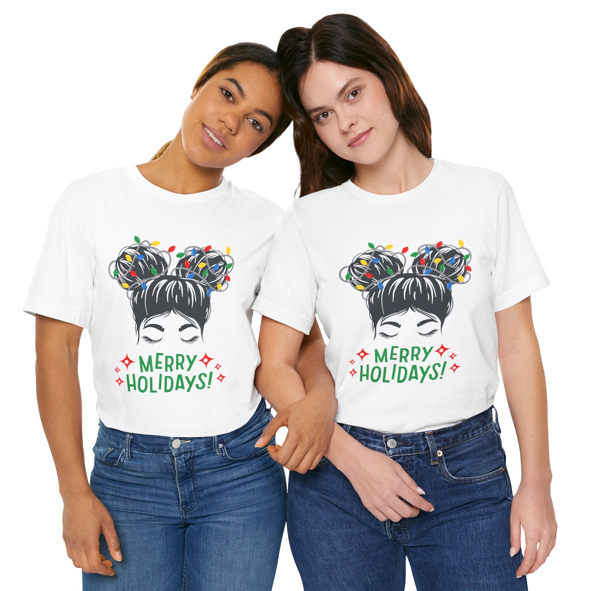 Festive Holiday Tee - Merry Holidays Graphic, Unisex Jersey Short Sleeve Shirt, Christmas Apparel, Seasonal Gift, Cozy Vibes