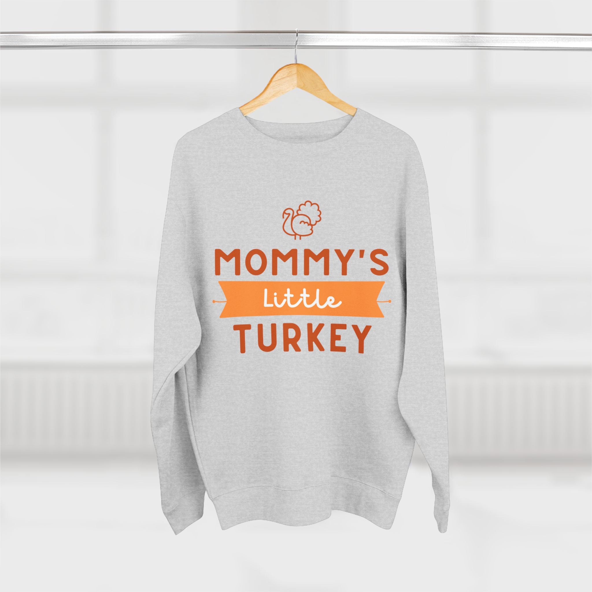 Mommy's Little Turkey Sweatshirt, Thanksgiving Sweater, Family Holiday Outfit, Unisex Crewneck, Festive Fall Apparel