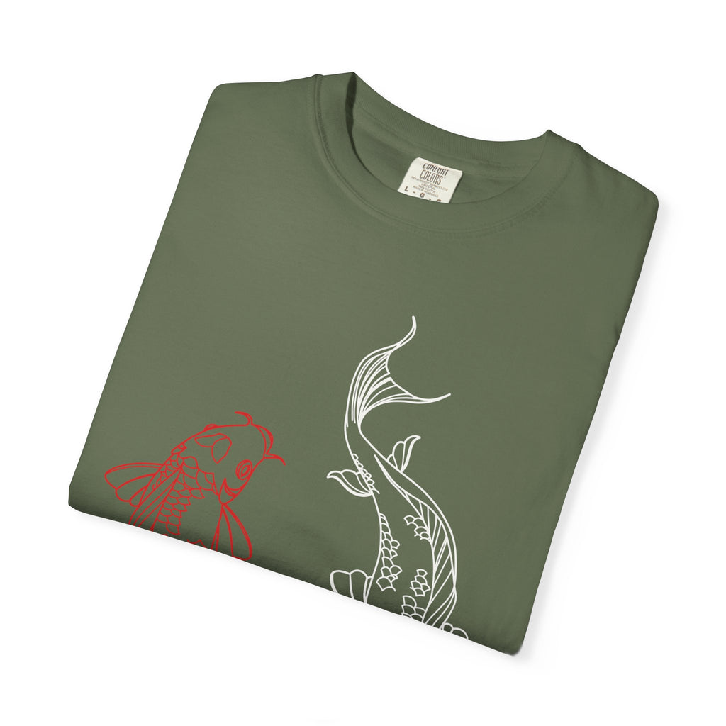 Koi Fish Unisex T-Shirt | Art Tee, Summer Style, Casual Wear, Gift for Nature Lovers, Zen & Peaceful Vibe