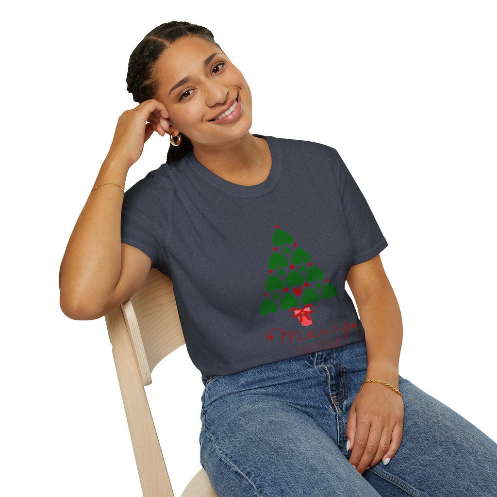 Merry Christmas T-Shirt, Unisex Holiday Tee, Christmas Gift, Casual Wear, Festive Clothing, Seasonal Apparel