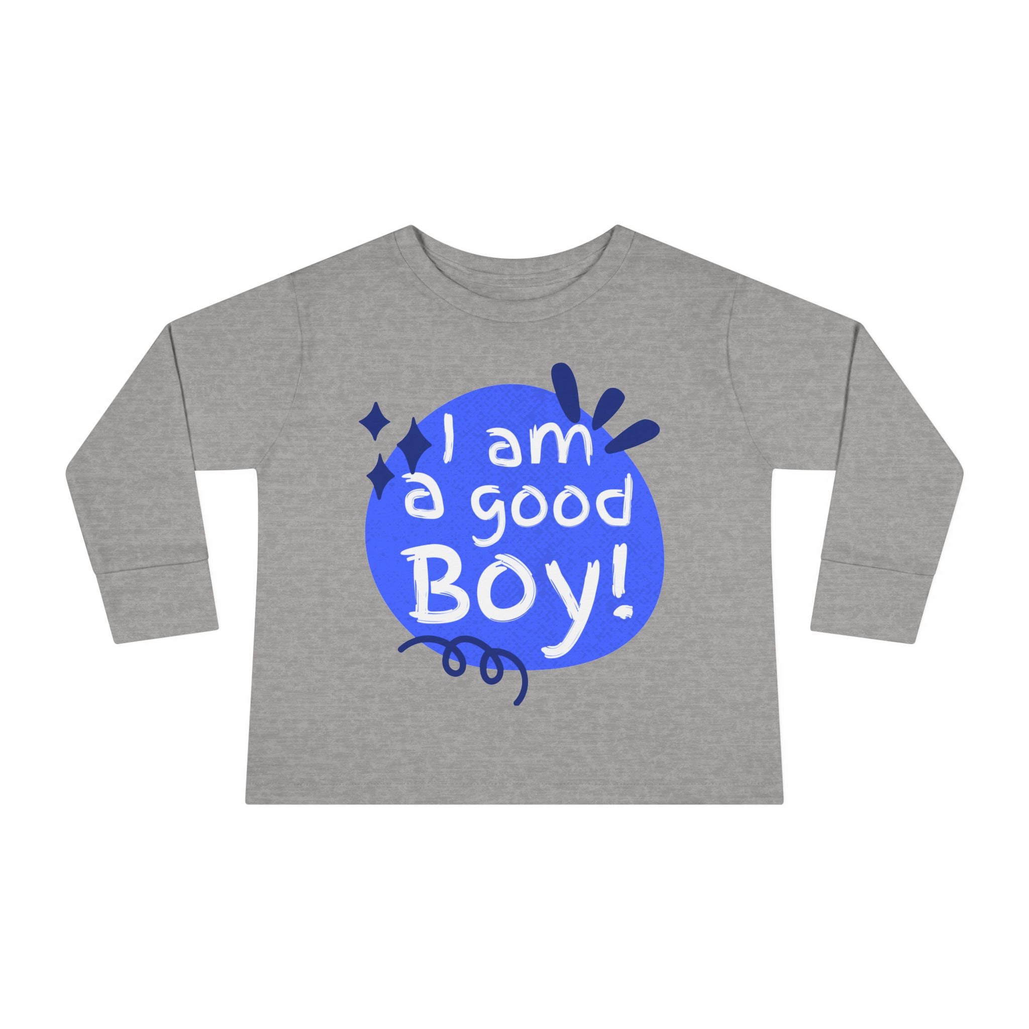 Toddler Long Sleeve Tee | Unisex Kids Shirt | Ring-Spun Cotton | EasyTear Label