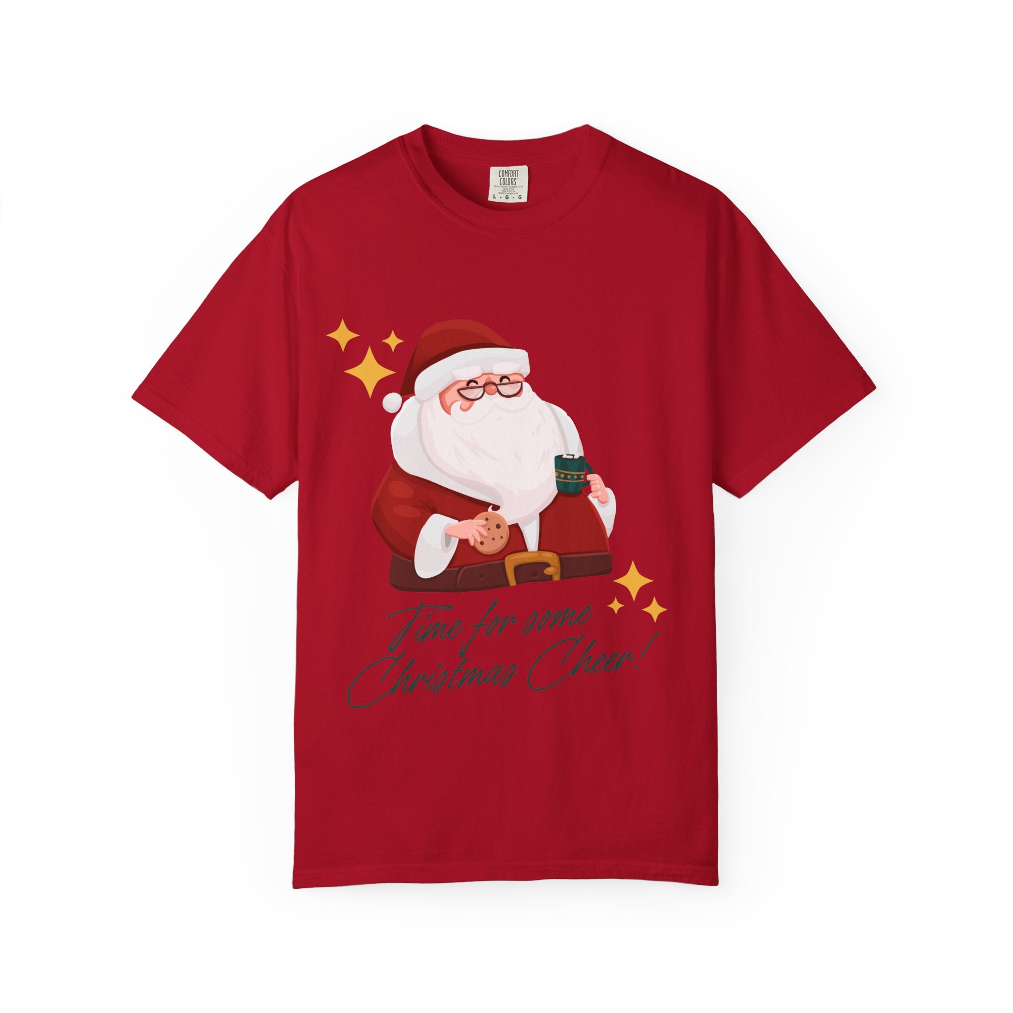 Festive Christmas T-Shirt, Holiday Apparel, Santa Graphic Tee, Unisex Christmas Gift, Seasonal Outfit, Cheerful Holiday Wear