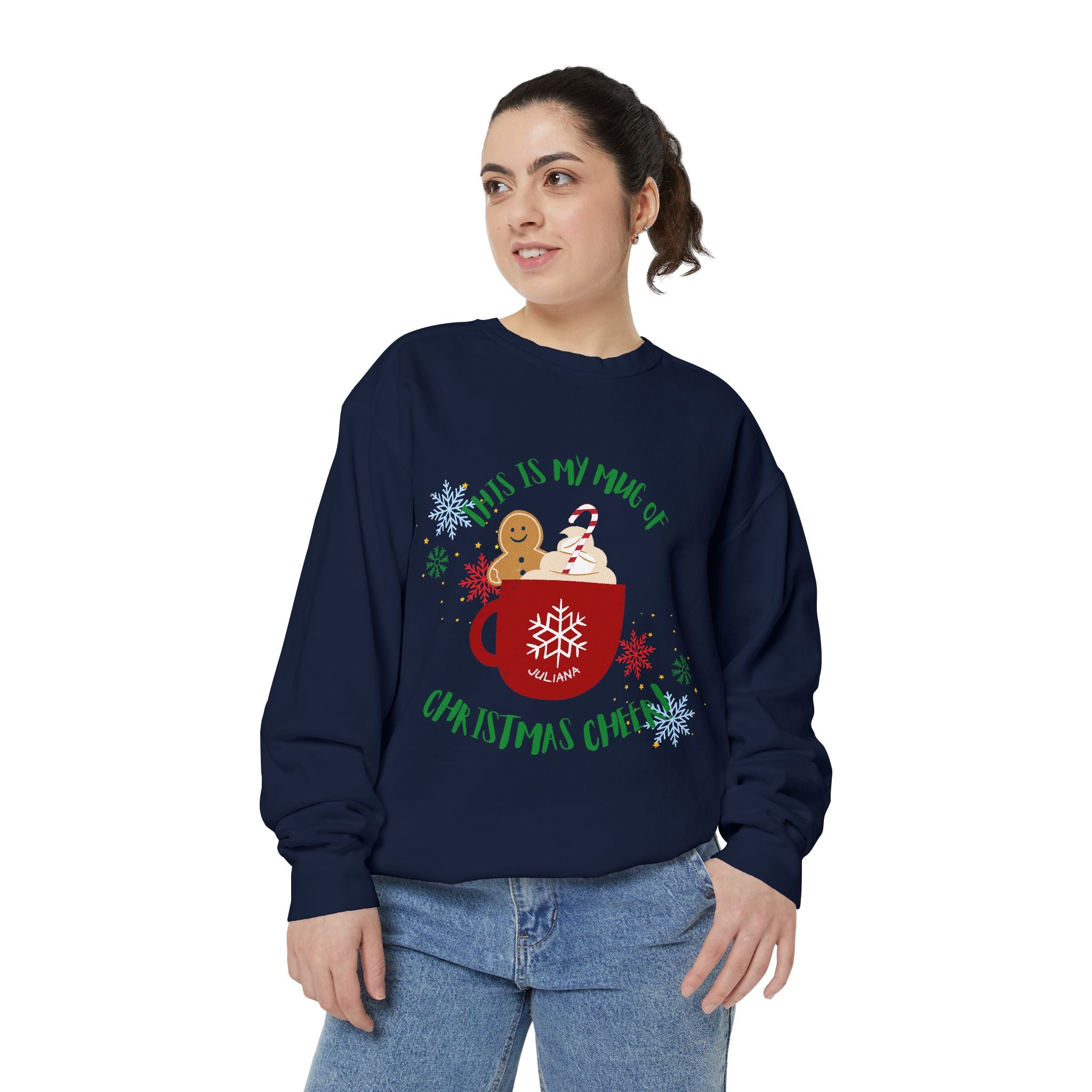 Cozy Holiday Sweatshirt with Festive Mug Design, Christmas Gift, Unisex Sweater, Winter Wardrobe Essential, Cute Holiday Apparel, [...]