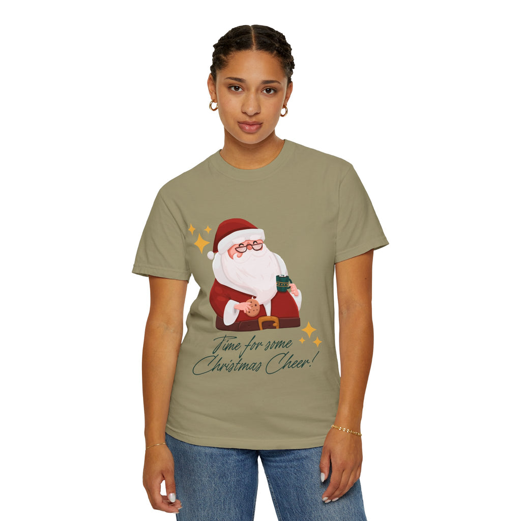 Festive Christmas T-Shirt, Holiday Apparel, Santa Graphic Tee, Unisex Christmas Gift, Seasonal Outfit, Cheerful Holiday Wear