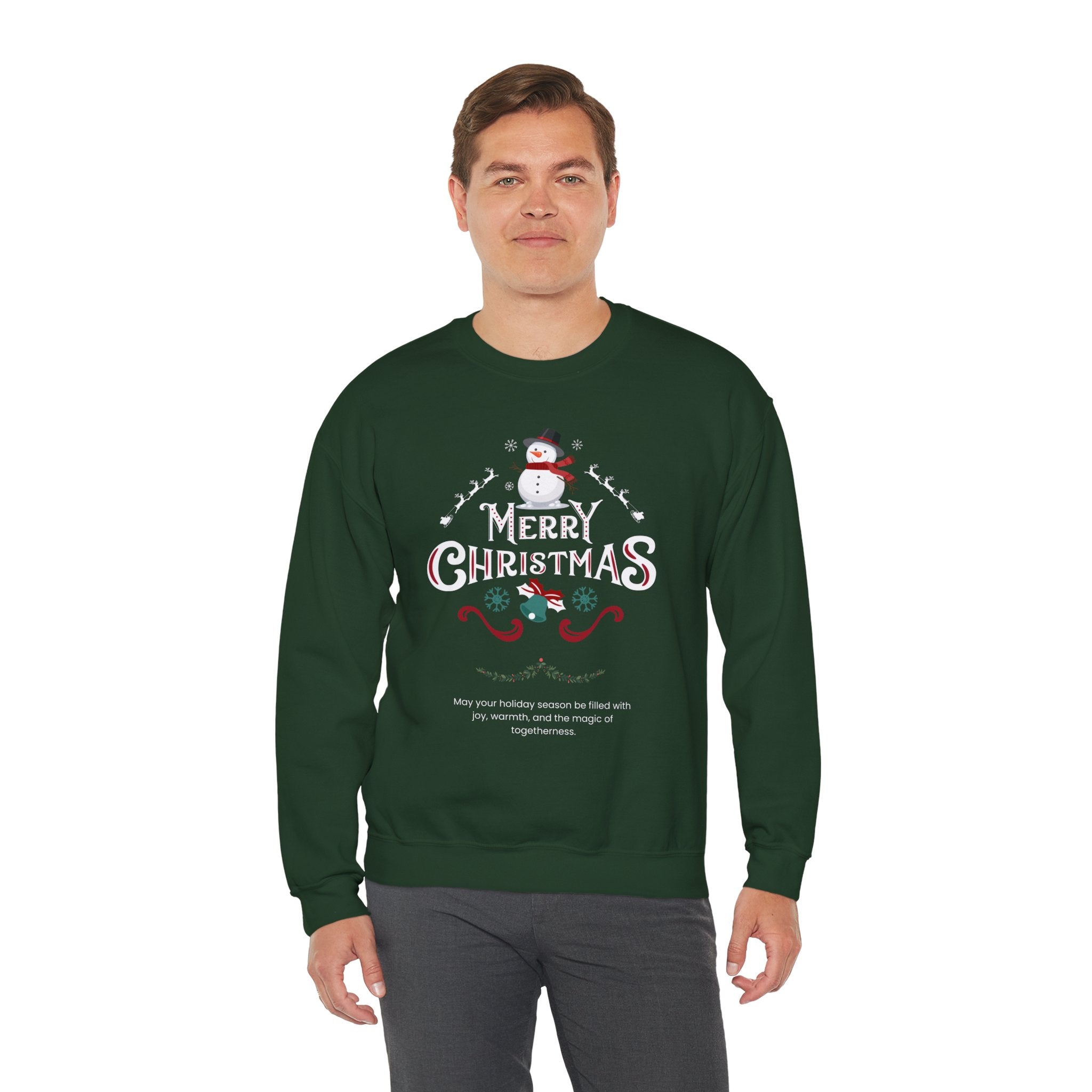 Cozy Holiday Crewneck Sweatshirt - Festive Christmas Design, Unisex Christmas Apparel, Winter Casual Wear, Gift for Her, Holiday Sweater