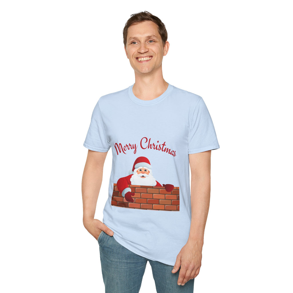 Merry Christmas Santa T-Shirt, Holiday Tee, Unisex Christmas Top, Festive Shirt, Gift for Him/Her, Family Reunion Apparel