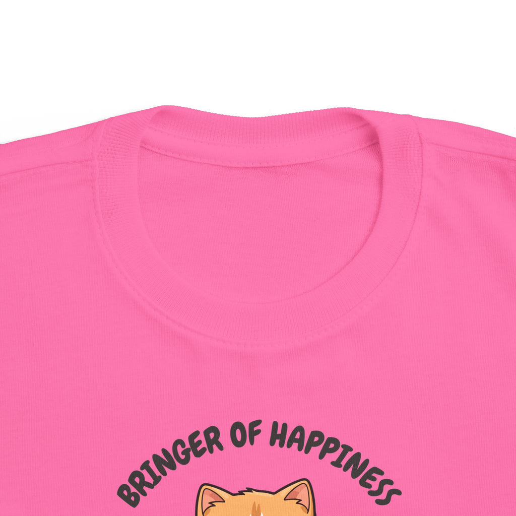 Toddler Cat-Inspired Tee - Celebrate Joy & Creativity, Cute Yellow Shirt, Gift for Kids, Funny Animal Apparel, Everyday Playwear