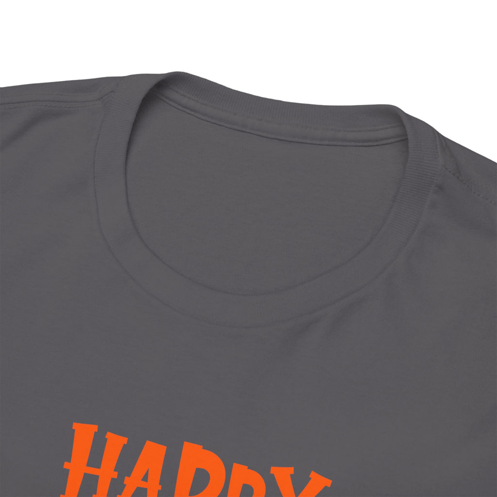 Happy Halloween Ghost Tee, Unisex Cotton T-Shirt, Halloween Apparel, Fall Fashion, Cute Halloween Gift, Ghost Tee