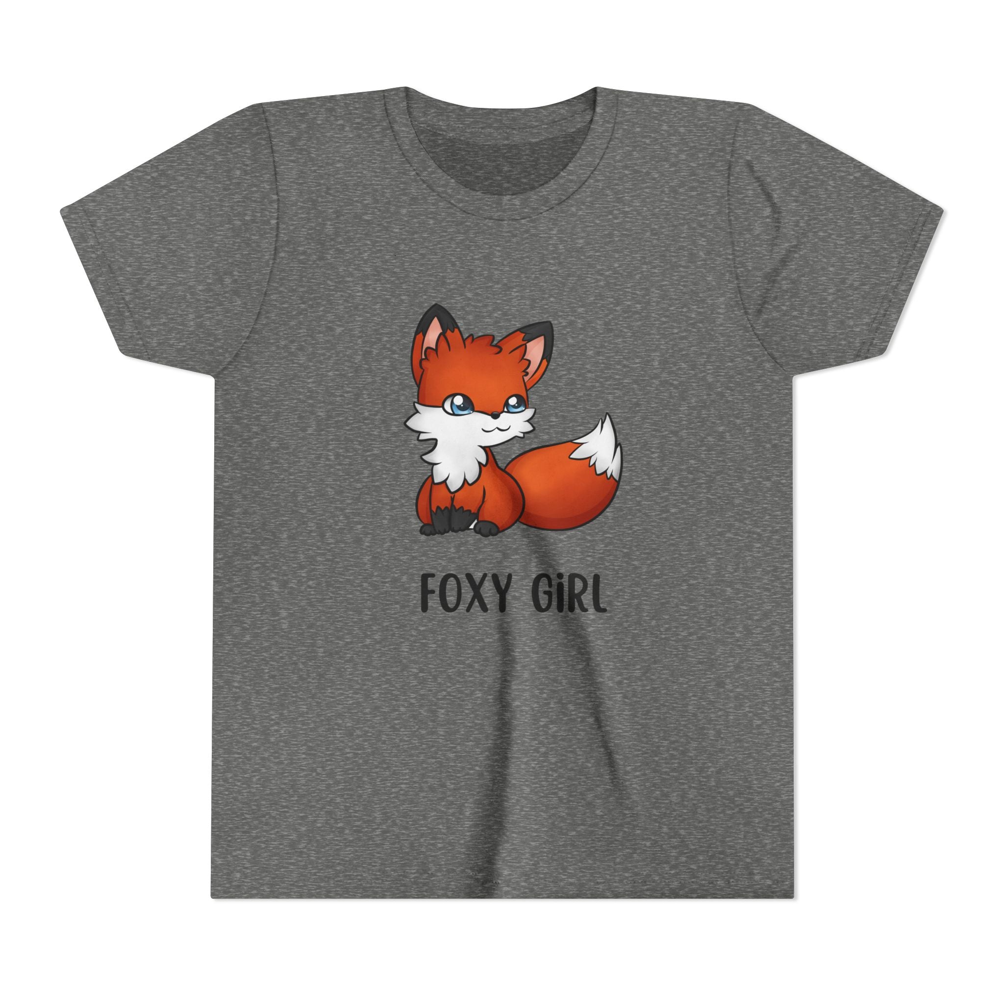 Foxy Girl Youth Tee, Cute Animal Shirt, Kids' Graphic Tee, Fun Fashion, Birthday Gift, Playful Style