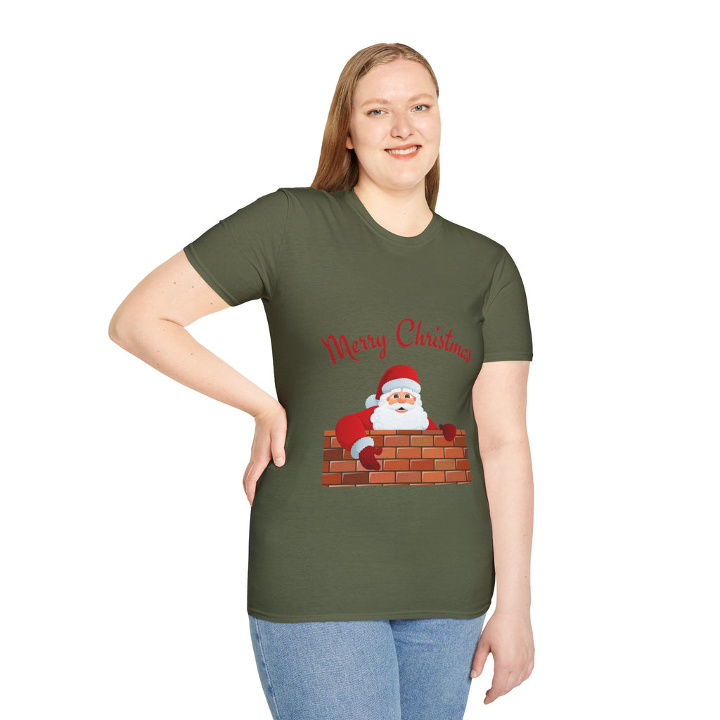 Merry Christmas Santa T-Shirt, Holiday Tee, Unisex Christmas Top, Festive Shirt, Gift for Him/Her, Family Reunion Apparel