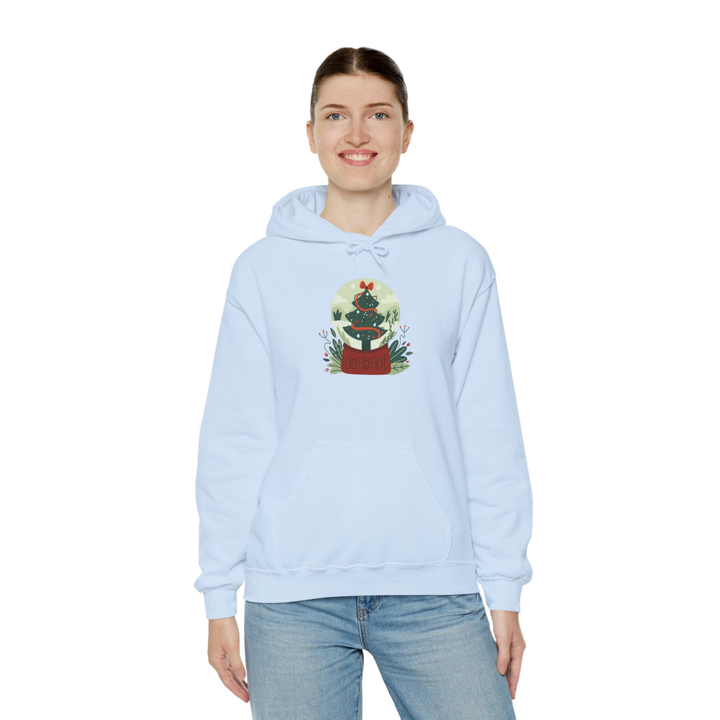 Cozy Holiday Hoodie with Snow Globe Design | Festive Gift, Winter Apparel, Christmas Sweatshirt, Unisex Hoodie, Seasonal Outfit