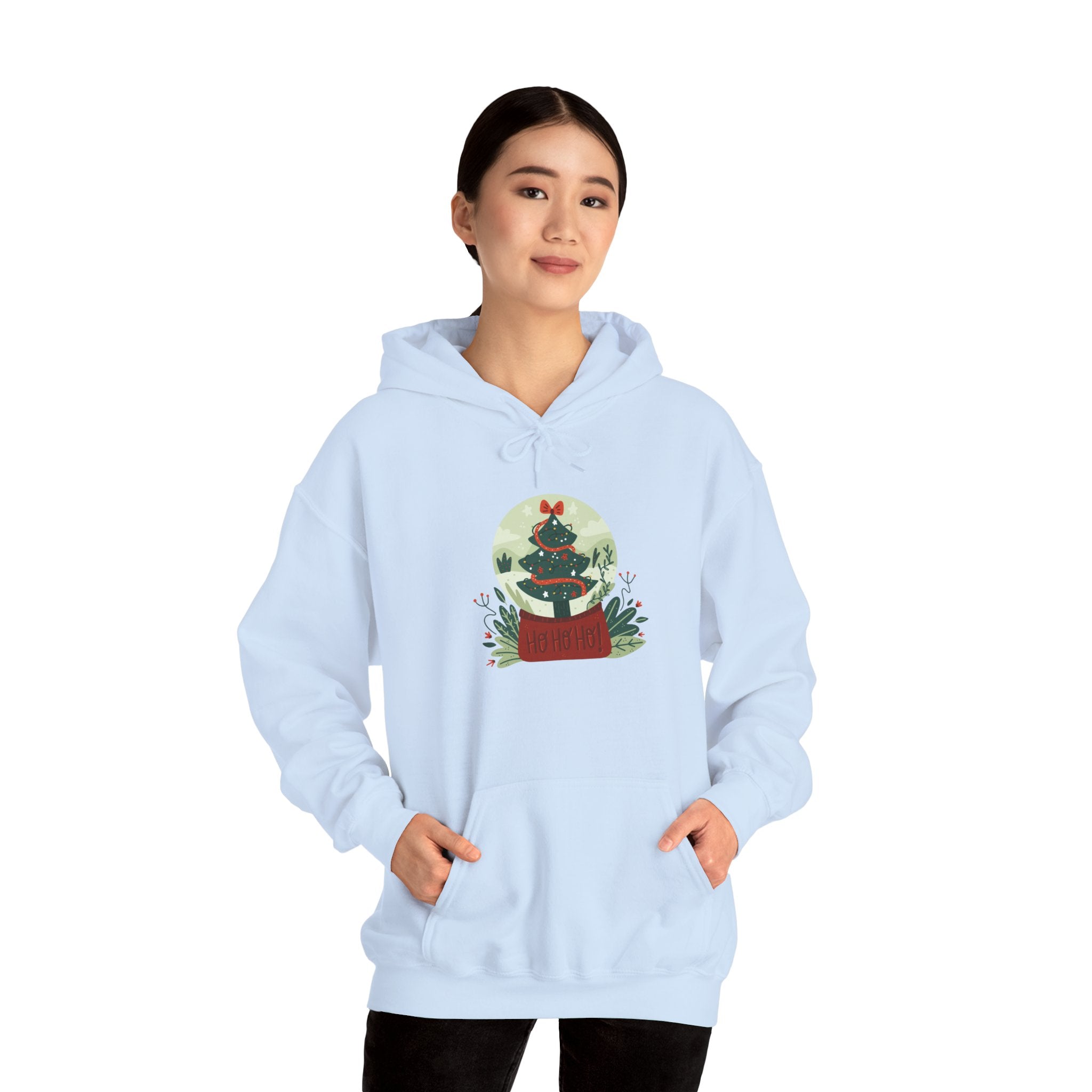 Cozy Holiday Hoodie with Snow Globe Design | Festive Gift, Winter Apparel, Christmas Sweatshirt, Unisex Hoodie, Seasonal Outfit