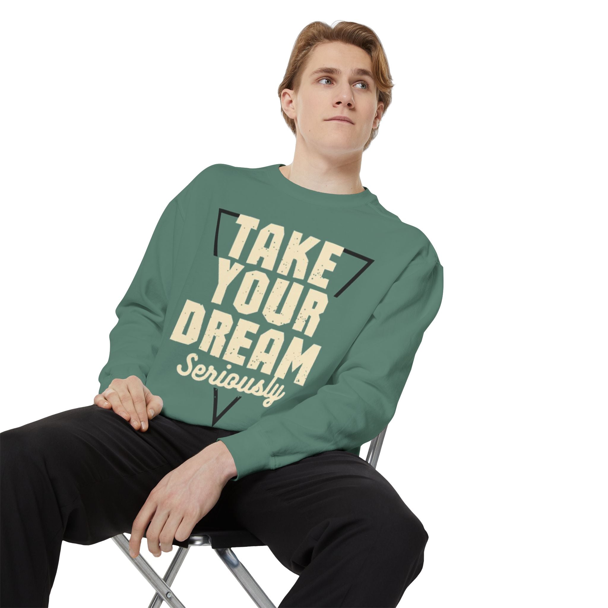 Motivational Sweatshirt: Take Your Dream Seriously, Cozy Unisex Sweatshirt, Dream Chaser Apparel, Perfect Gift for Entrepreneurs, [...]