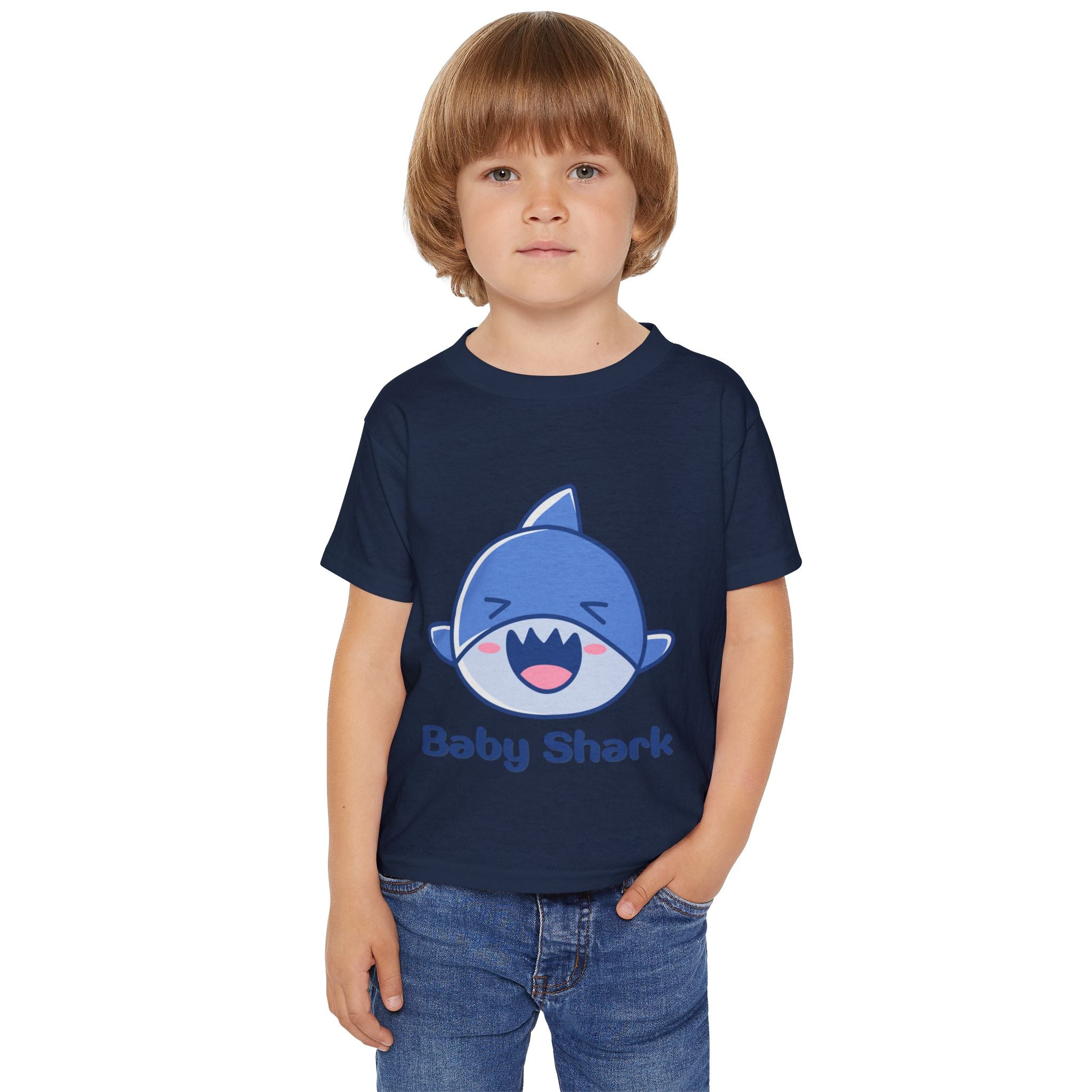 Baby Shark Toddler T-shirt, Cute Toddler Tee, Kid's Birthday Gift, Baby Shark Merchandise, Summer Kids Shirt, Ocean-Themed Apparel