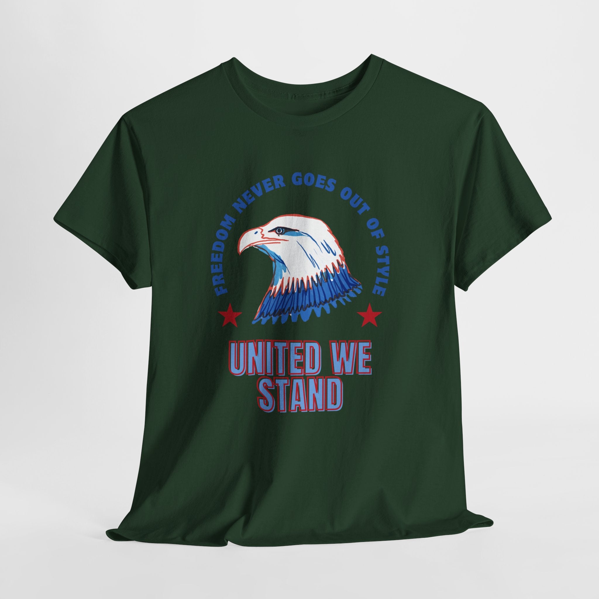 American Pride Unisex Tee, Patriotic Graphic Shirt, United We Stand Shirt, Freedom Tee, Casual Everyday Wear, Gift for Veterans