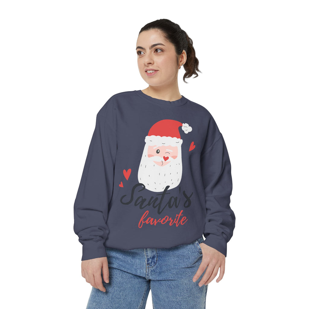 Santa's Favorite Sweatshirt, Holiday Apparel, Gift for Christmas, Unisex Pullover, Festive Sweater, Cozy Sweatshirt