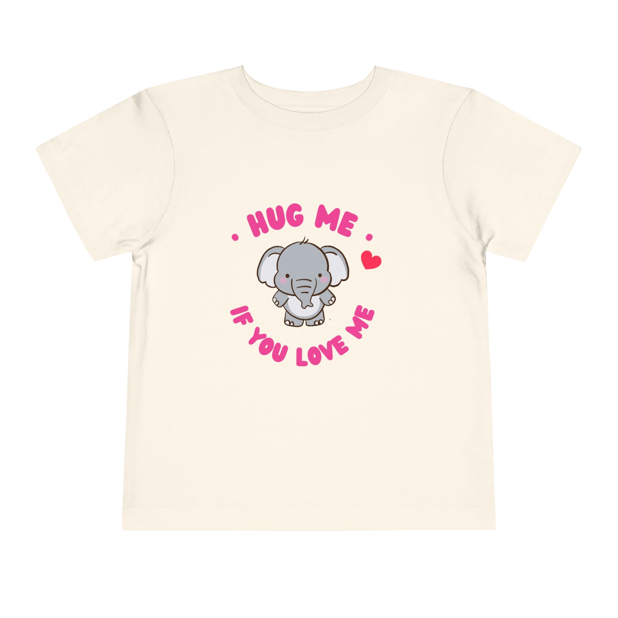 Cute Toddler Tee with Elephant Design - Perfect Gift for Birthdays, Playdates, or Library Visits, Hug Me If You Love Me, Kids Apparel, [...]