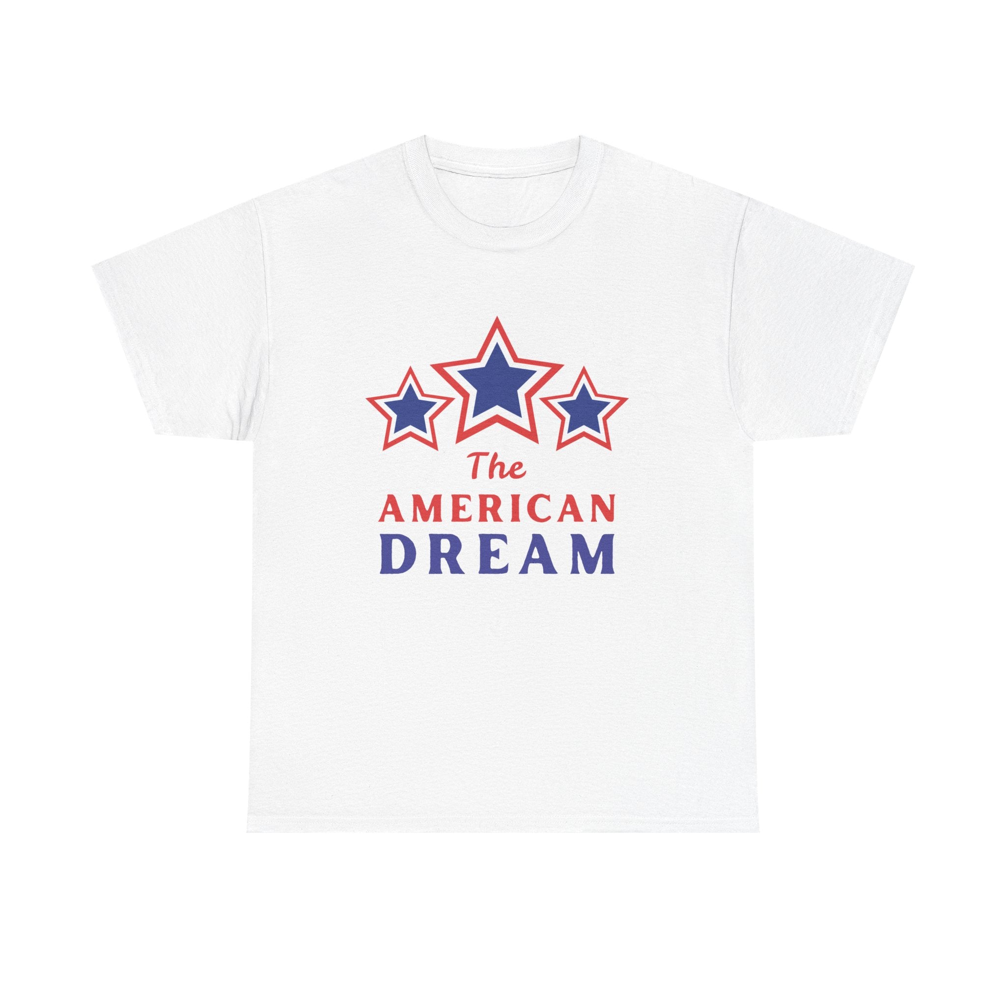American Dream Graphic Tee, Patriotic Shirt, Unisex Cotton T-Shirt, Fourth of July Gift, Summer Casual Wear, Vintage Star Design