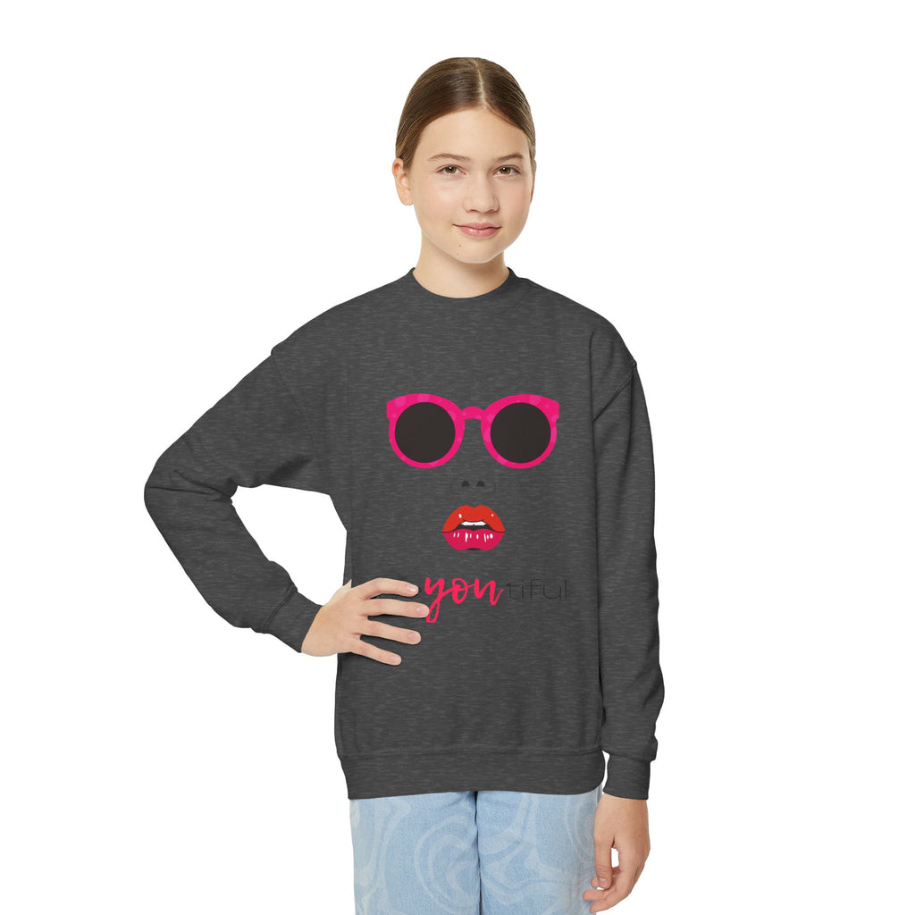 Be You Crewneck Sweatshirt | Youth Pullover | Trendy Sweatshirt for Girls | Unique Gift | Fashion Statement | Everyday Wear