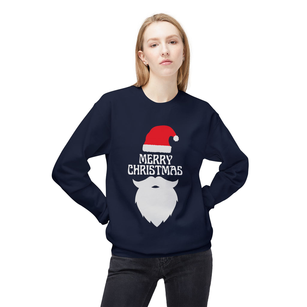 Christmas Sweatshirt, Unisex Fleece Crew, Merry Christmas Sweater, Holiday Apparel, Seasonal Gift, Winter Comfort