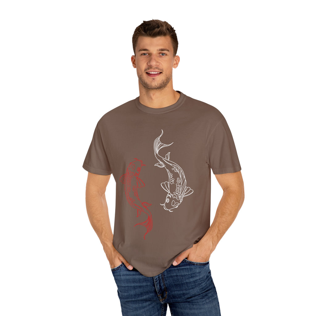 Koi Fish Unisex T-Shirt | Art Tee, Summer Style, Casual Wear, Gift for Nature Lovers, Zen & Peaceful Vibe