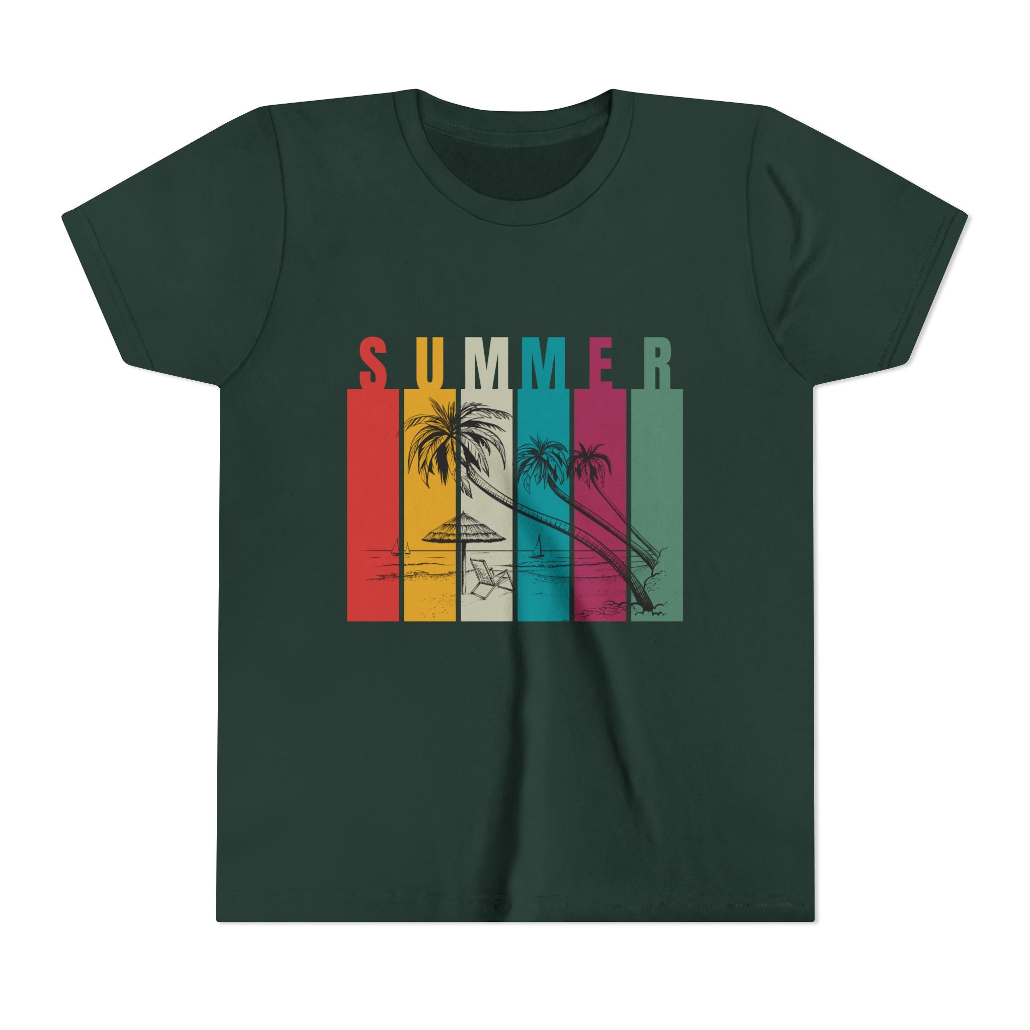 Summer Vibes Youth Tee | Cool Summer Shirt, Beachwear, Kids Summer Fashion, Vacation T-Shirt, Gift for Youngsters