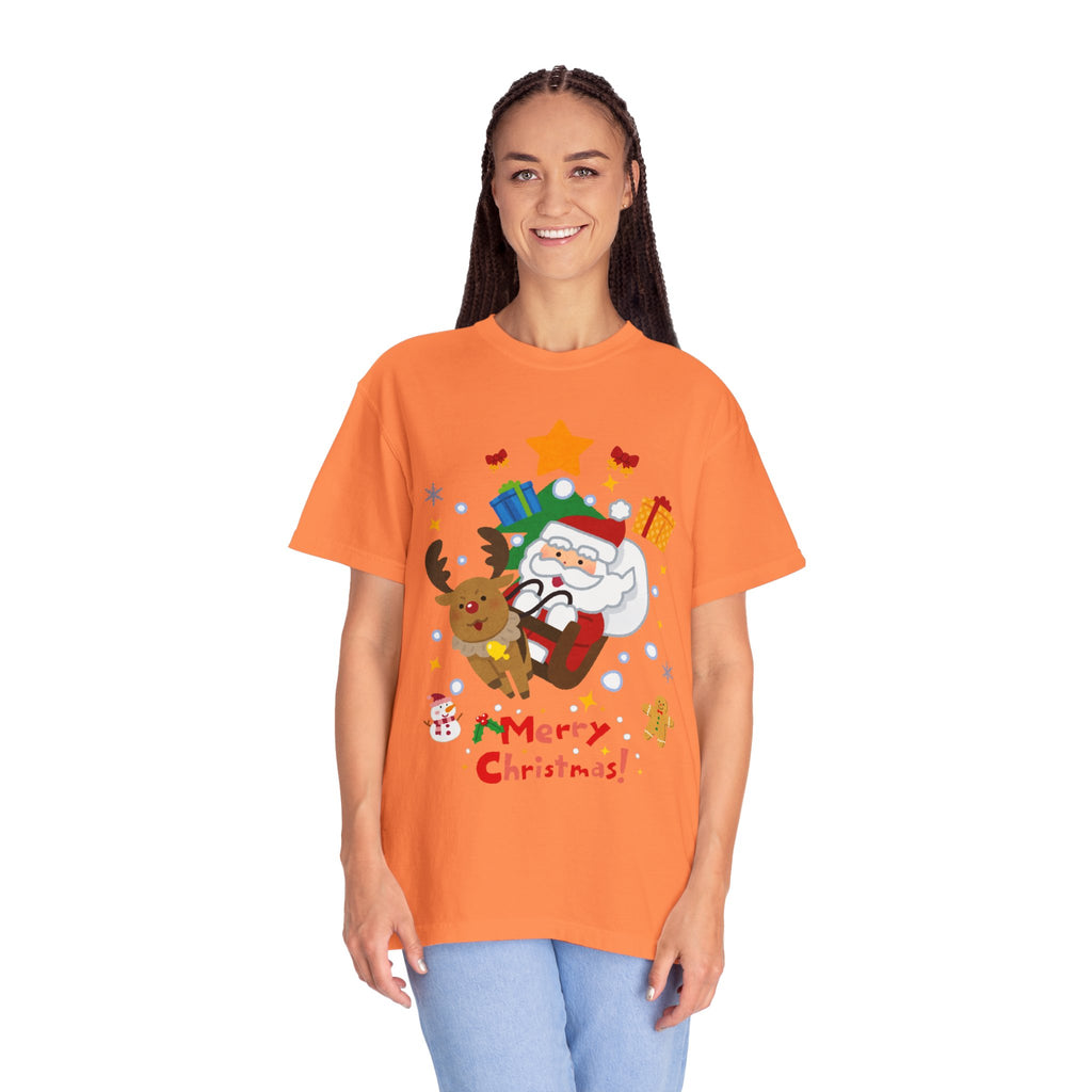 Festive Santa T-Shirt | Christmas Tee, Unisex Holiday Shirt, Merry Christmas Gift, Cute Design for Kids & Adults