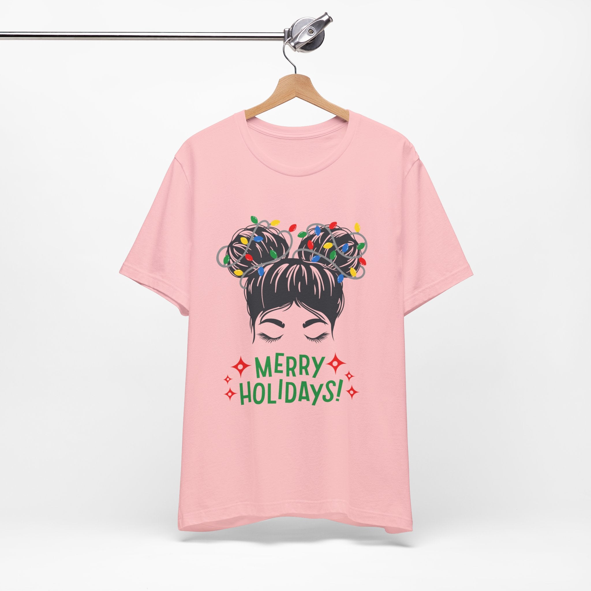 Festive Holiday Tee - Merry Holidays Graphic, Unisex Jersey Short Sleeve Shirt, Christmas Apparel, Seasonal Gift, Cozy Vibes