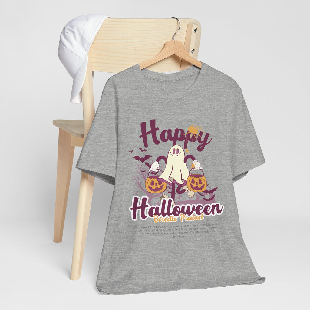 Halloween Unisex T-Shirt, Cute Ghost Tee, Fall Apparel, Kids Halloween Costume, Spooky Season Shirt, Trick or Treat Gift