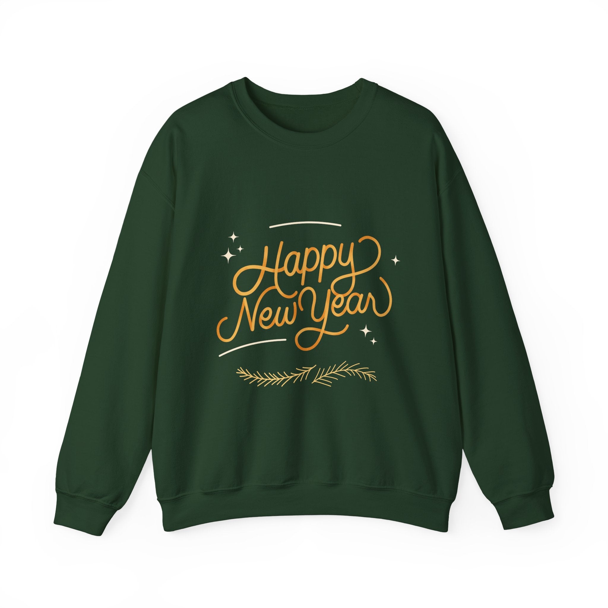 Happy New Year Unisex Crewneck Sweatshirt, Cozy Holiday Apparel, New Year Gift, Seasonal Fashion, Comfortable Sweater