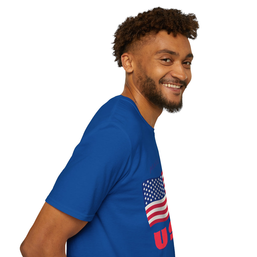 Patriotic Unisex T-Shirt, USA Flag Tee, Made in the USA Shirt, Independence Day Apparel, Gift for Veterans, Casual Wear