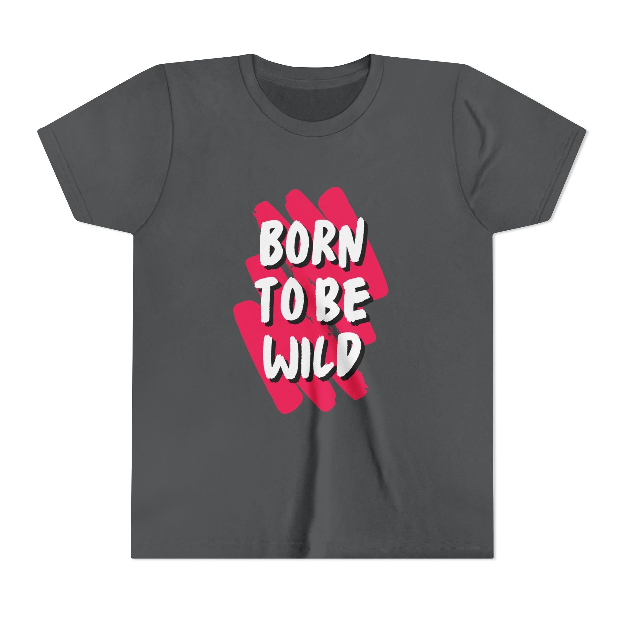 Youth Short Sleeve Tee - Born to Be Wild, Adventure Tee, Kids Casual Shirt, Summer Vibes, Birthday Gift, Fun Playwear