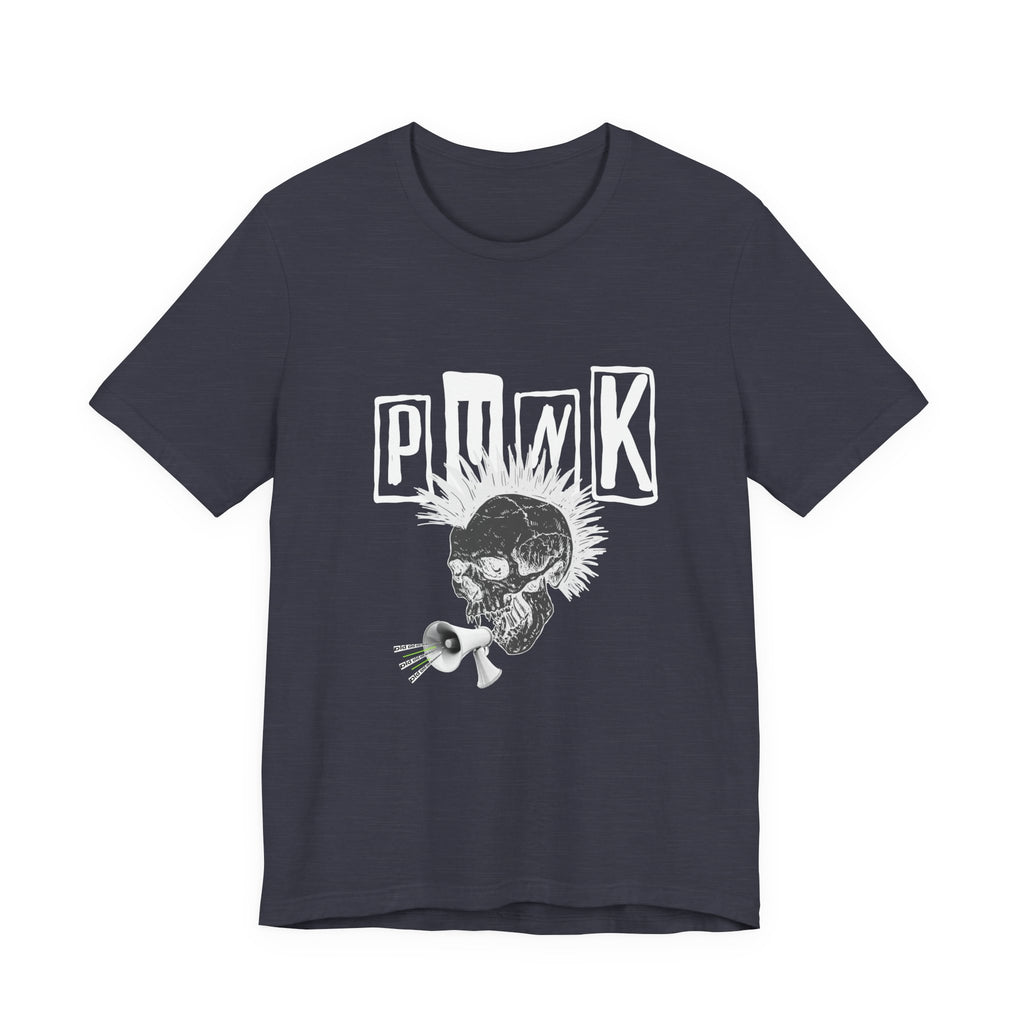 Punk Skull Graphic Tee, Unisex T-Shirt, Alternative Fashion Shirt, Edgy Clothing, Gift for Music Lovers