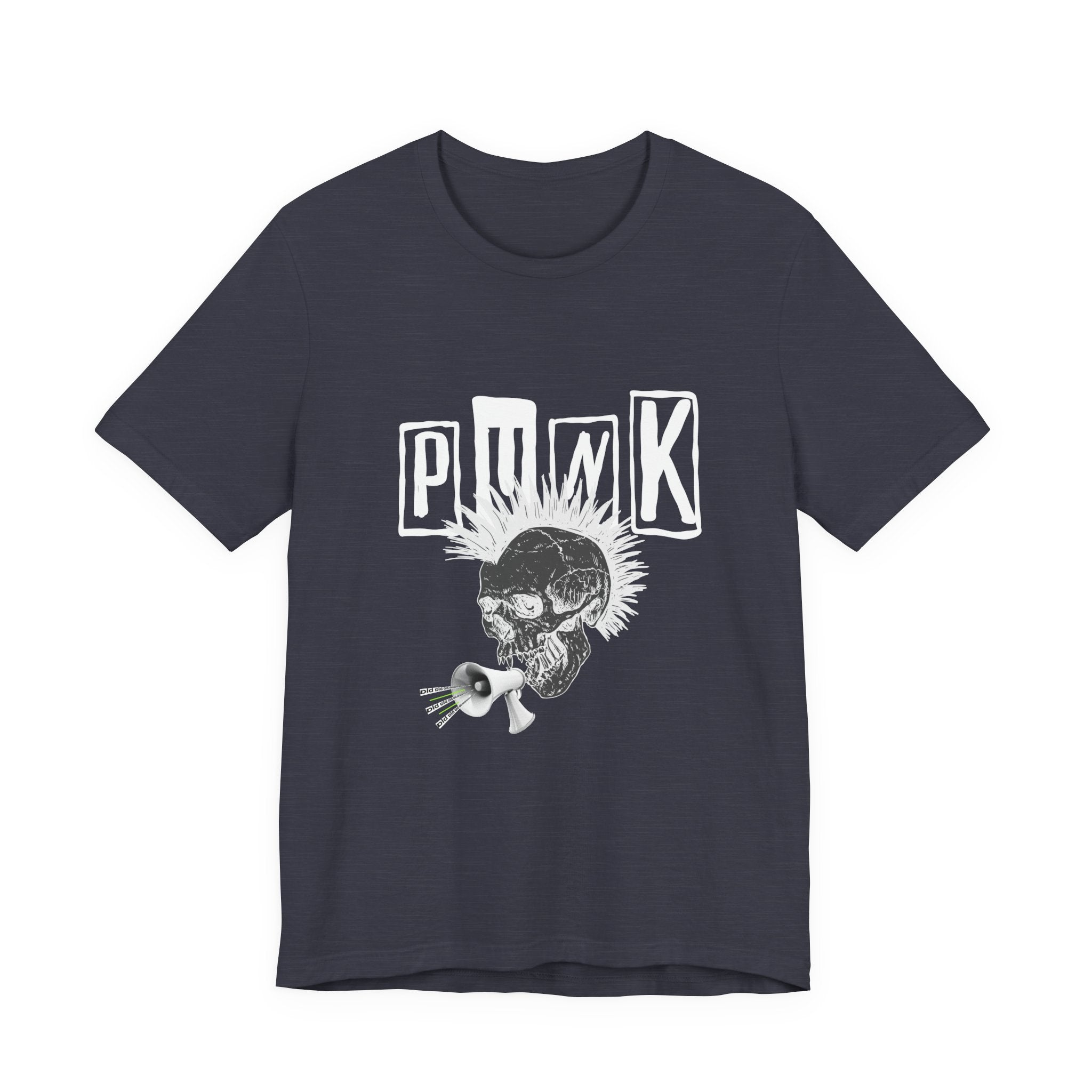 Punk Skull Graphic Tee, Unisex T-Shirt, Alternative Fashion Shirt, Edgy Clothing, Gift for Music Lovers