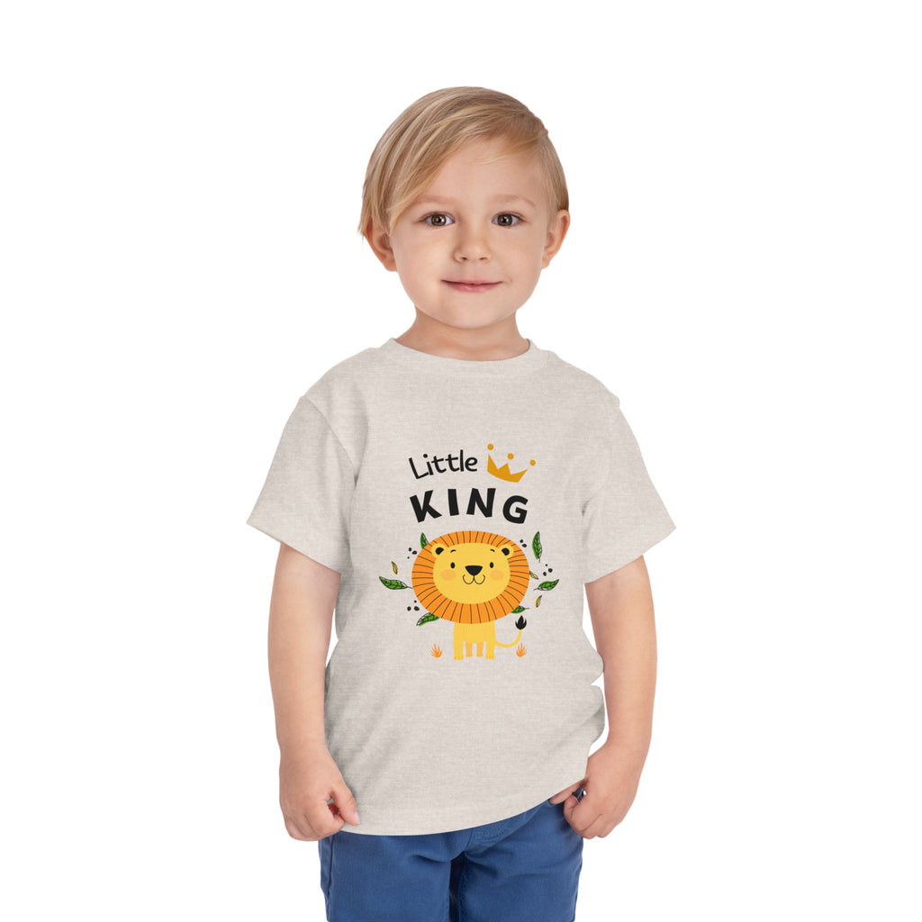 Little King Toddler Tee, Cute Kids T-Shirt, Birthday Gift for Toddler, Playful Toddler Outfit, Lion Graphic Tee, Fun Kids Apparel