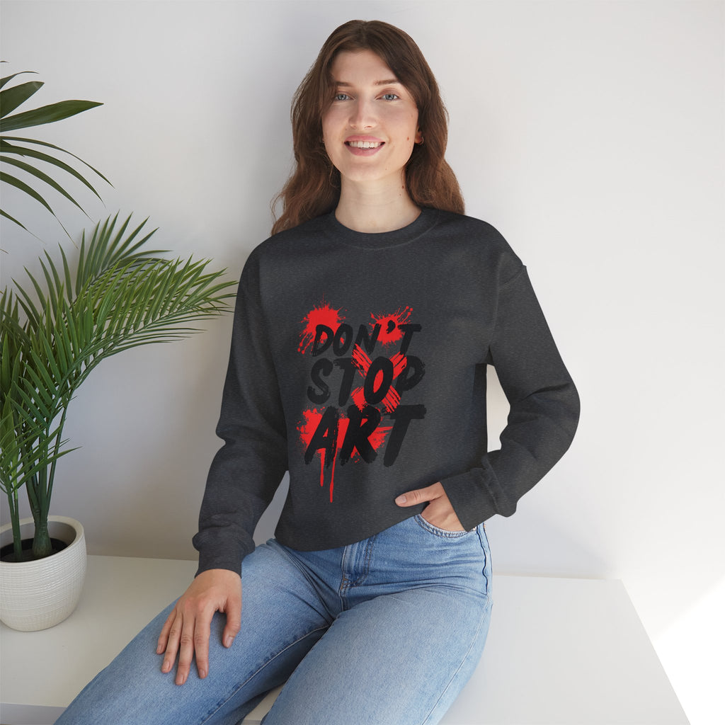 Artistic Crewneck Sweatshirt | Cozy Gift for Artists, Creative Apparel, Unique Statement Piece, Casual Wear, Everyday Comfort