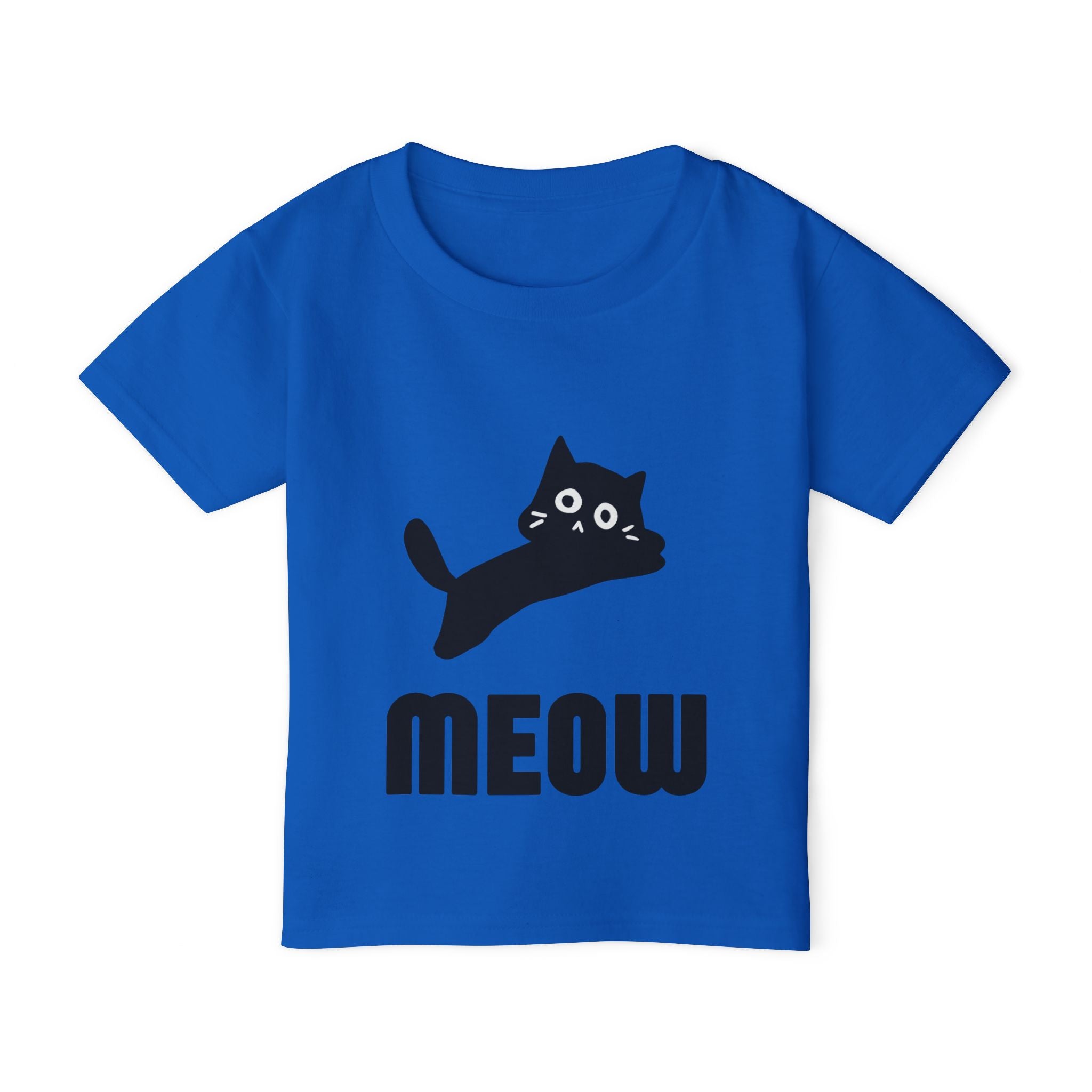 Cute Cat Meow Toddler T-shirt - Fun Kids Tee, Cat Lover Gift, Playful Outfit, Birthday Present, Everyday Wear