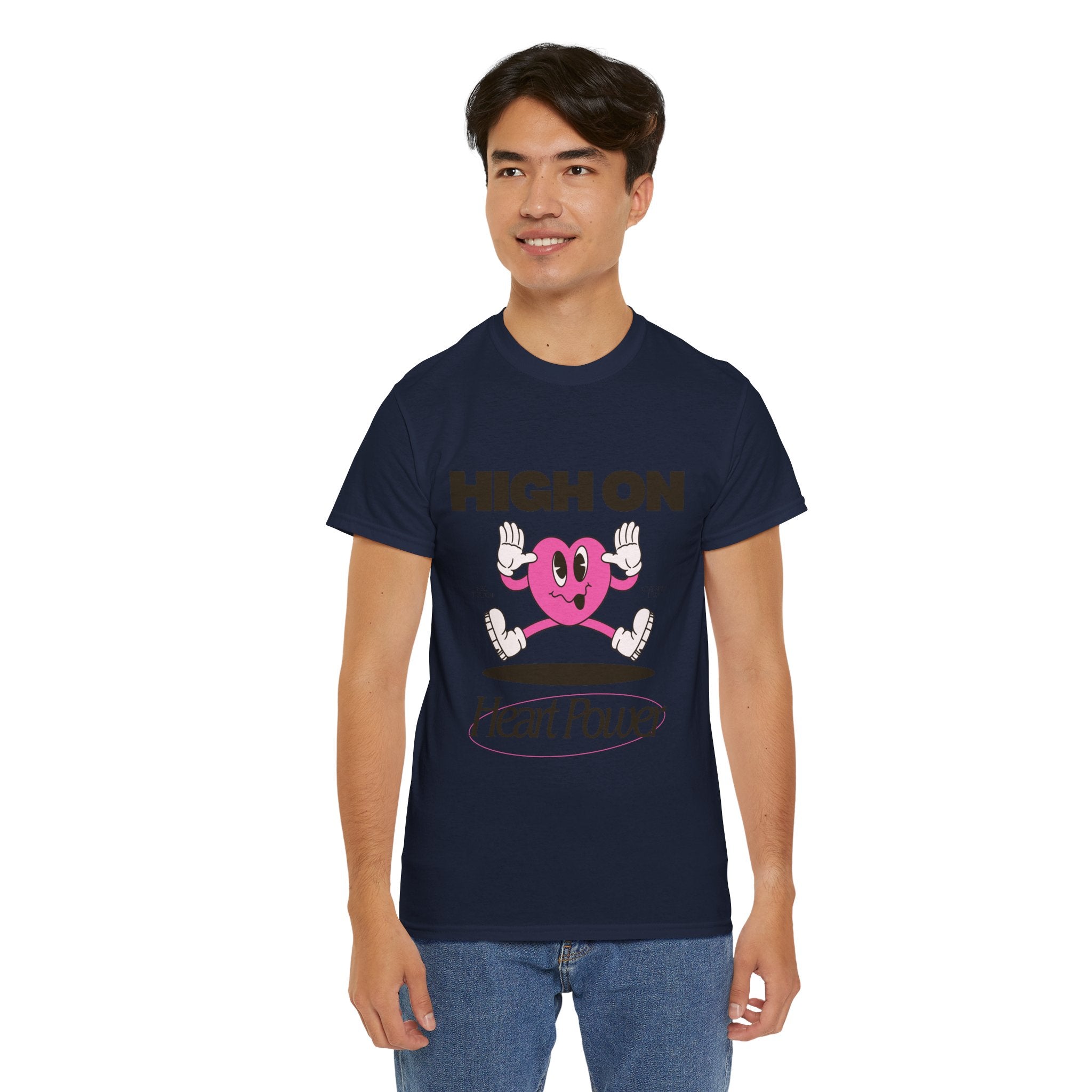 Heart Power Unisex T-Shirt Design | Graphic Tee for Men & Women | Streetwear Aesthetic T-Shirt